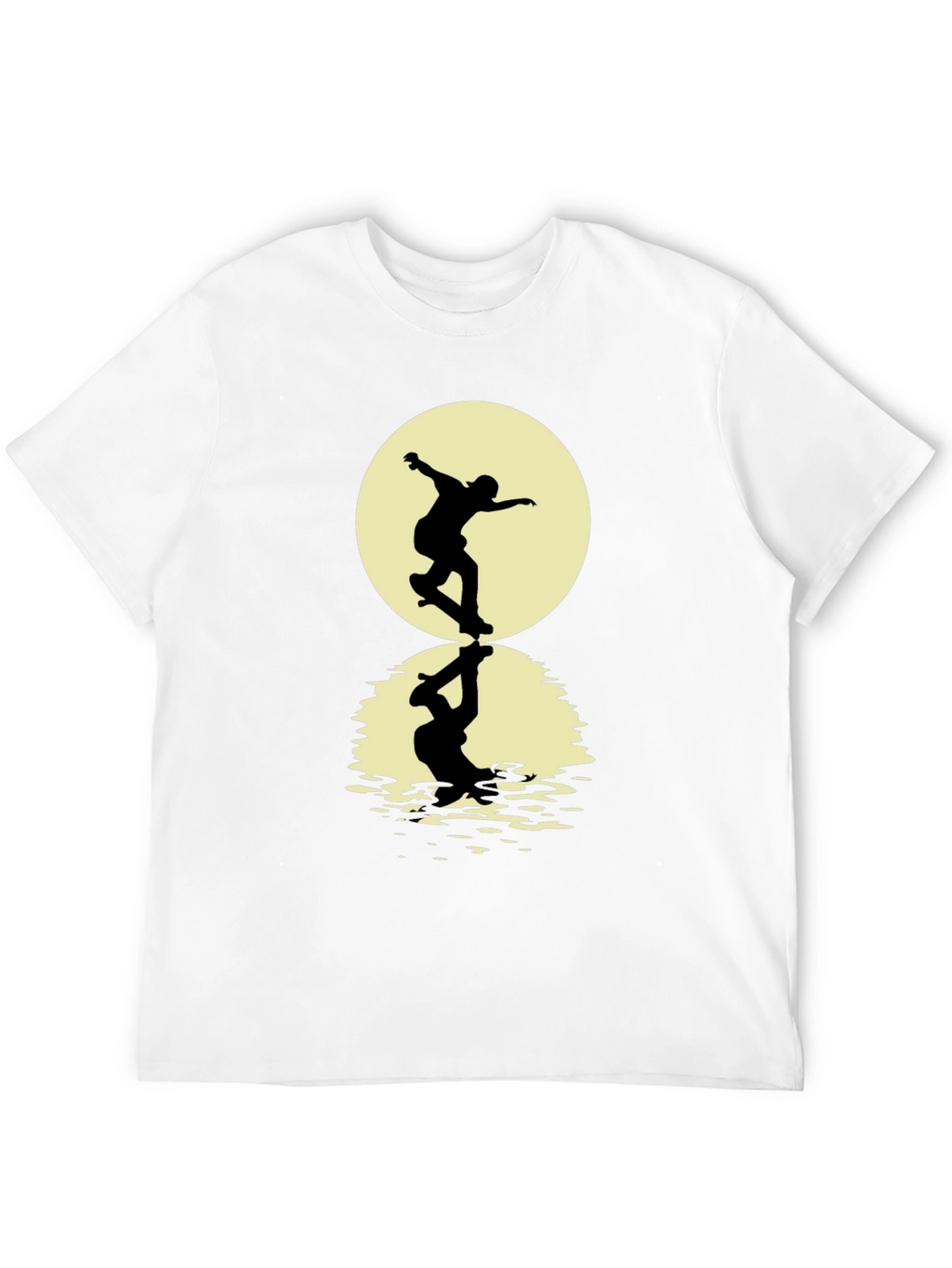 Skateboarding Silhouette T-Shirt - Black Graphic Tee