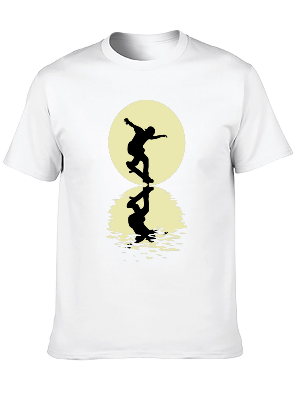 Skateboarding Silhouette T-Shirt - Black Graphic Tee