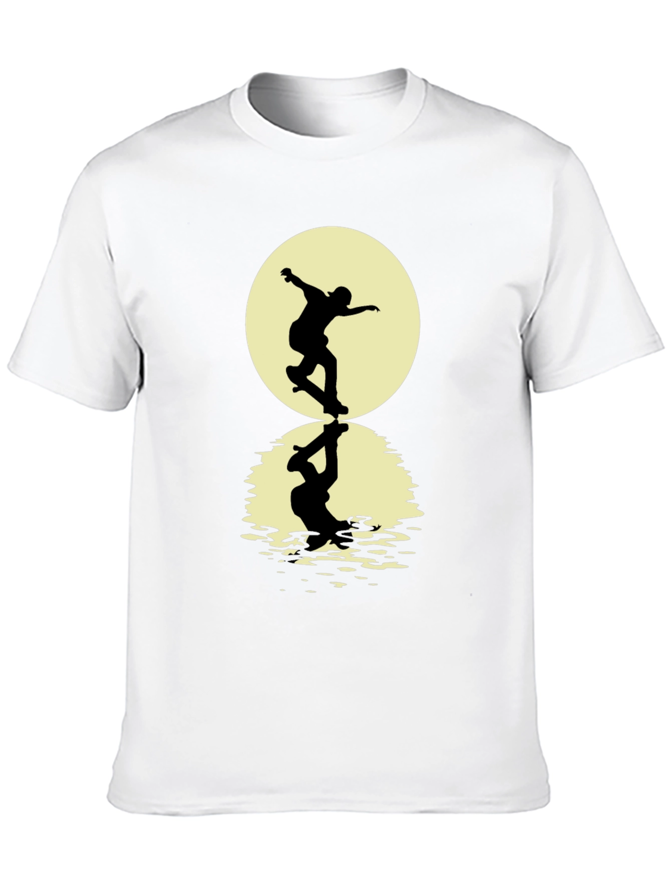 Skateboarding Silhouette T-Shirt - Black Graphic Tee