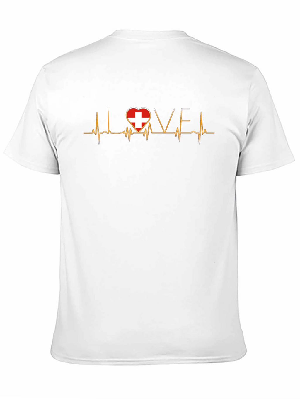 Love Switzerland Heartbeat T-Shirt
