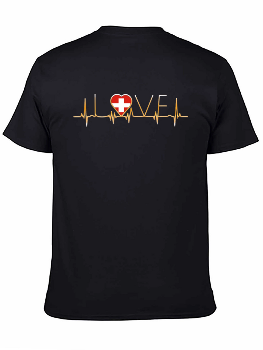 Love Switzerland Heartbeat T-Shirt