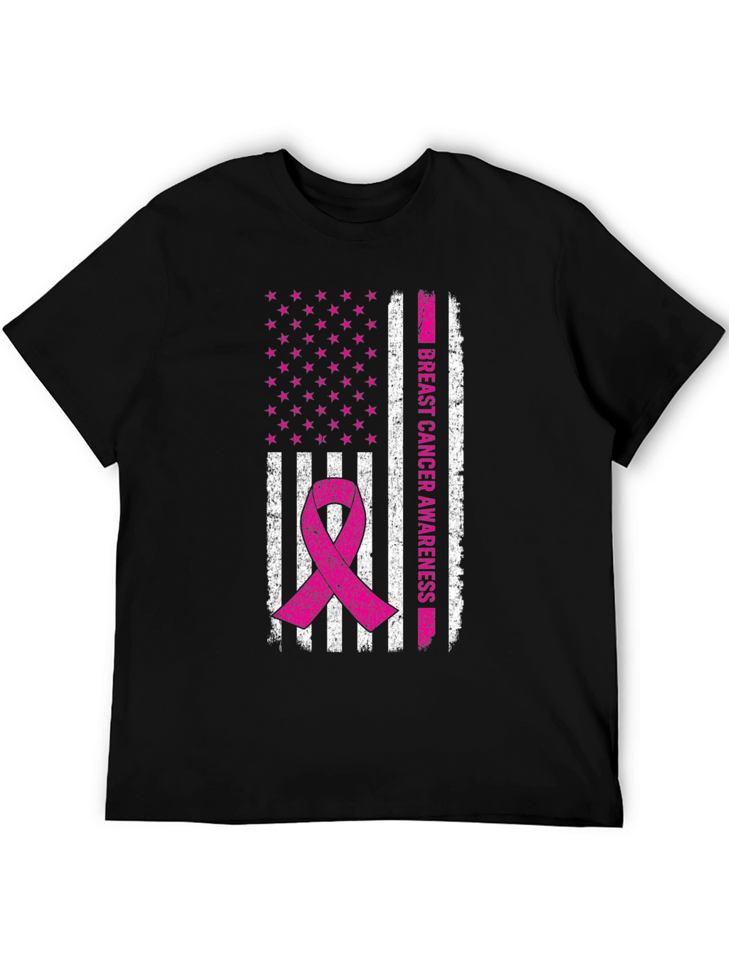 Breast Cancer Awareness Flag T-Shirt