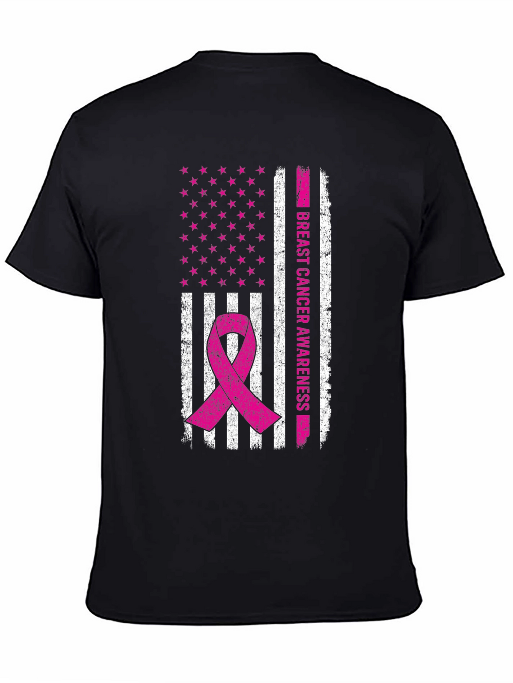 Breast Cancer Awareness Flag T-Shirt
