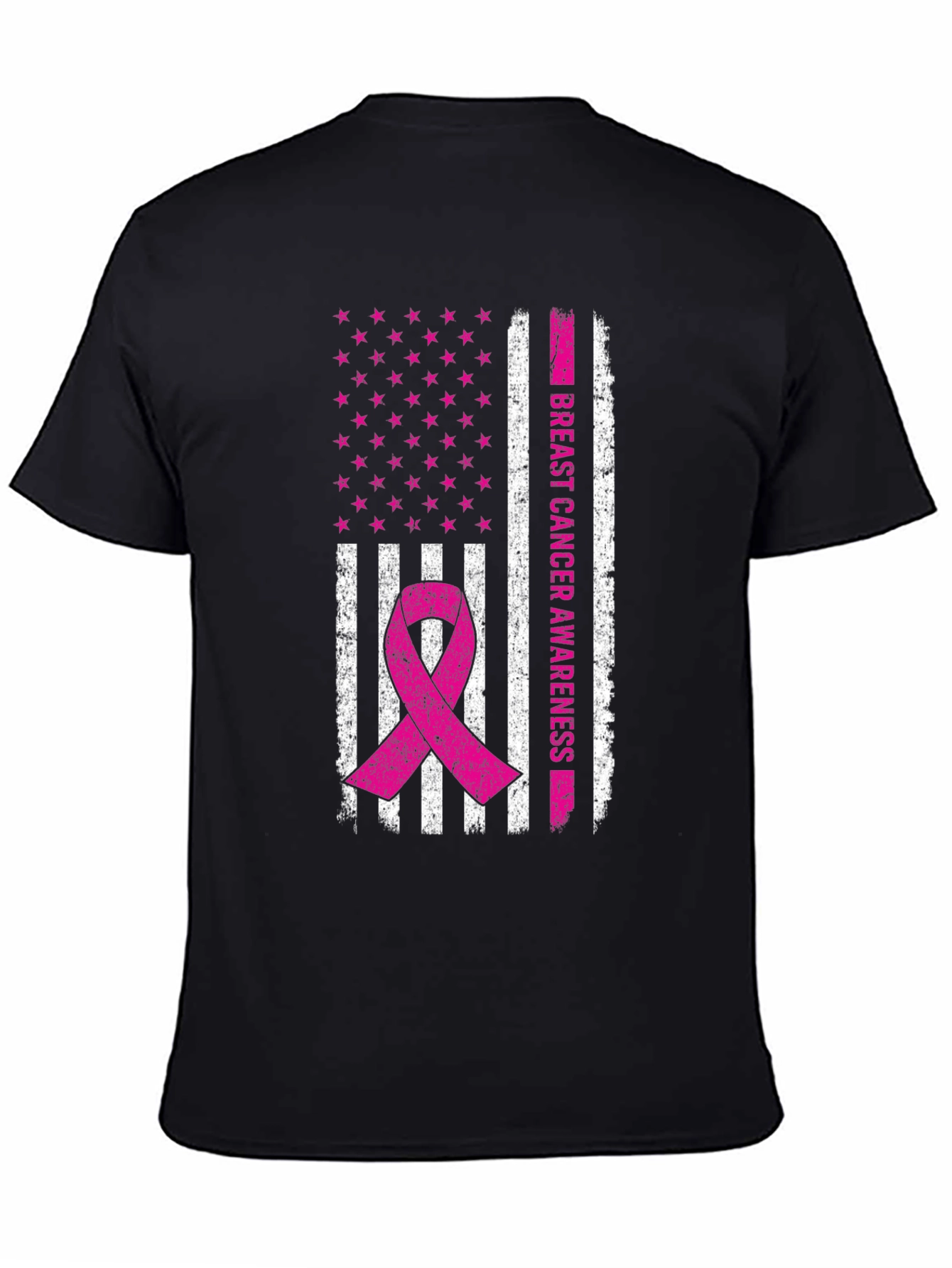 Breast Cancer Awareness Flag T-Shirt