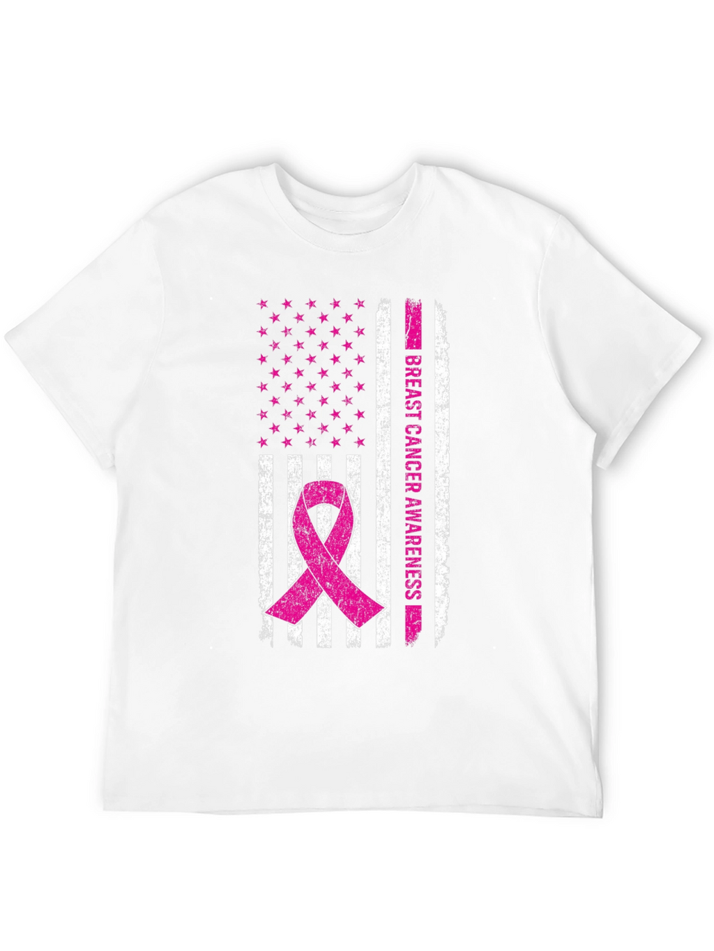 Breast Cancer Awareness Flag T-Shirt