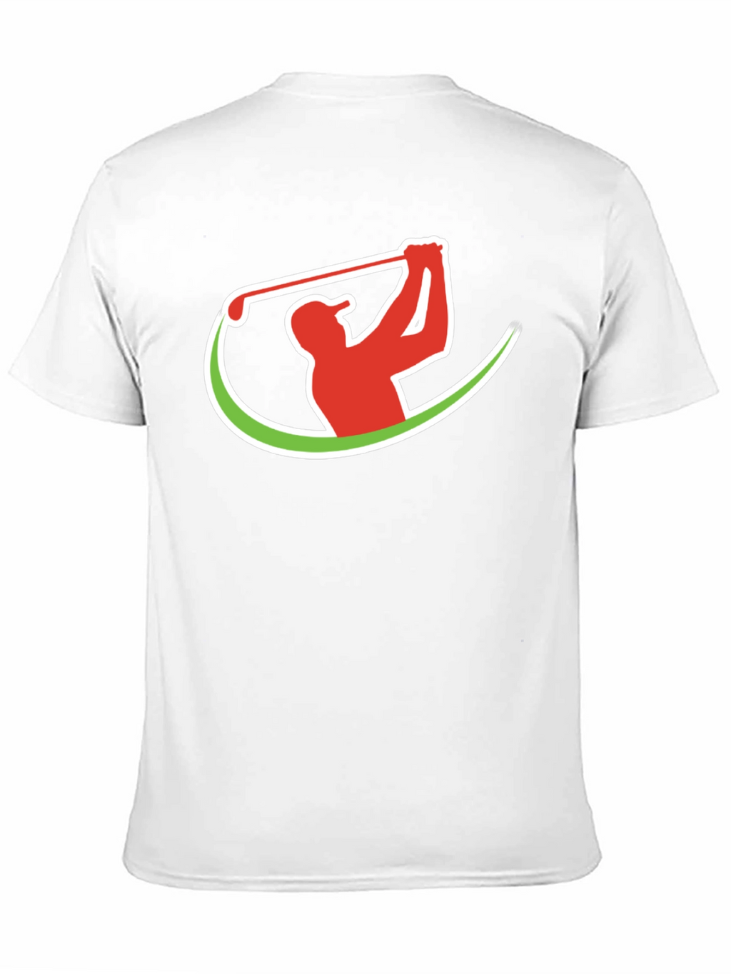 Golf Swing Graphic Tee - Black Cotton T-Shirt