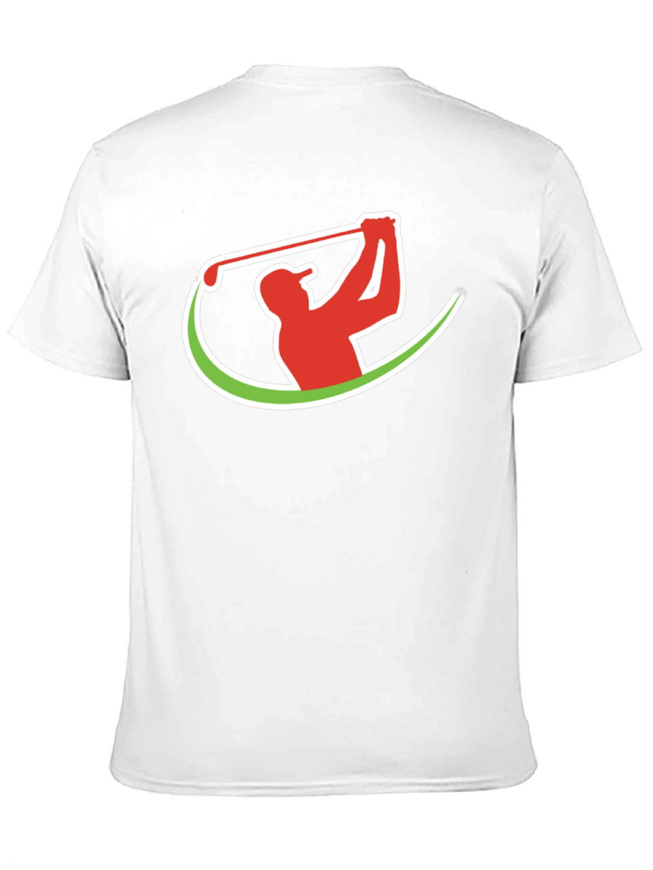 Golf Swing Graphic Tee - Black Cotton T-Shirt