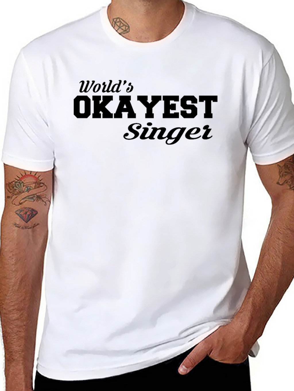Worlds Okayest Singer T-Shirt