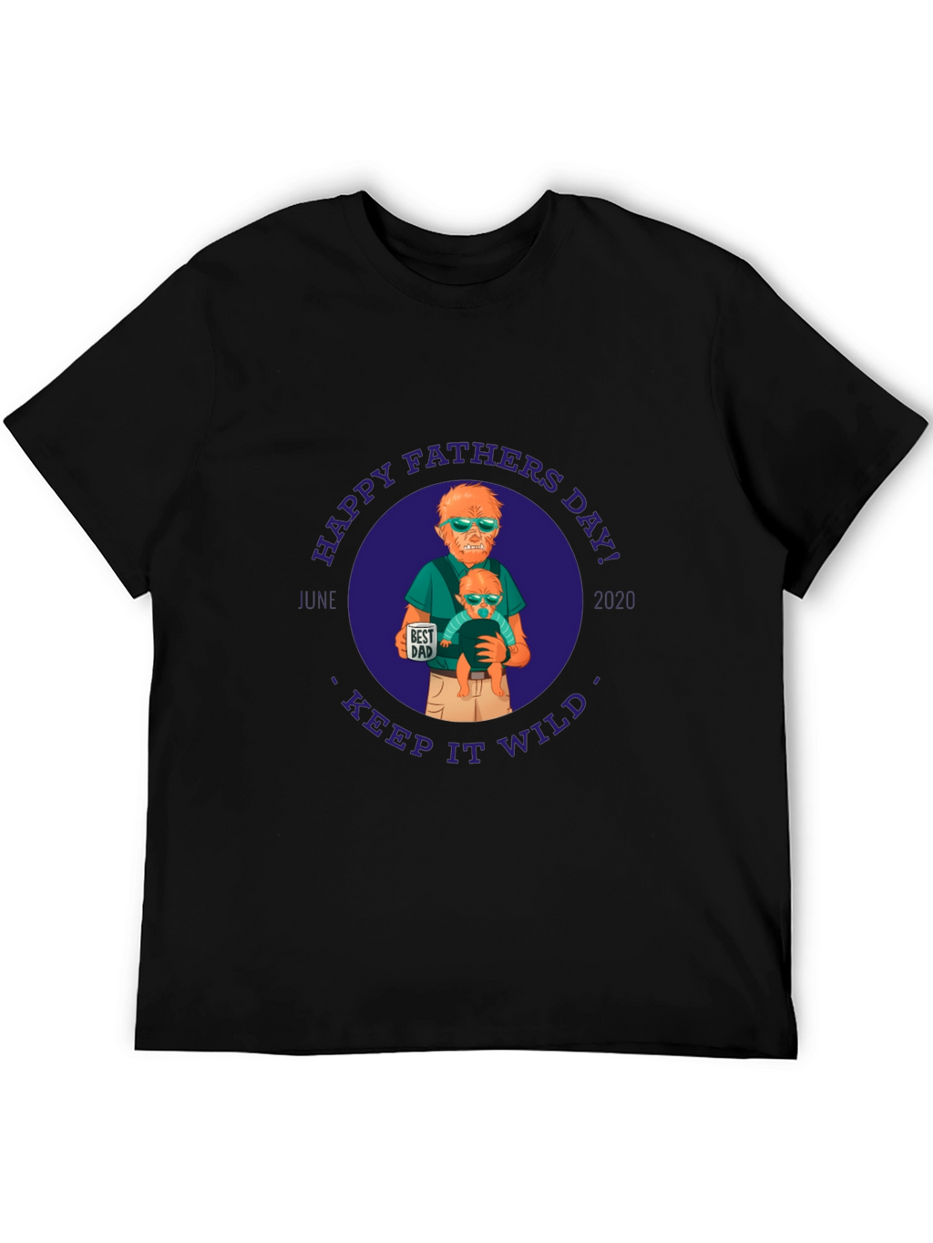 Happy Fathers Day Werewolf Dad Graphic Tee