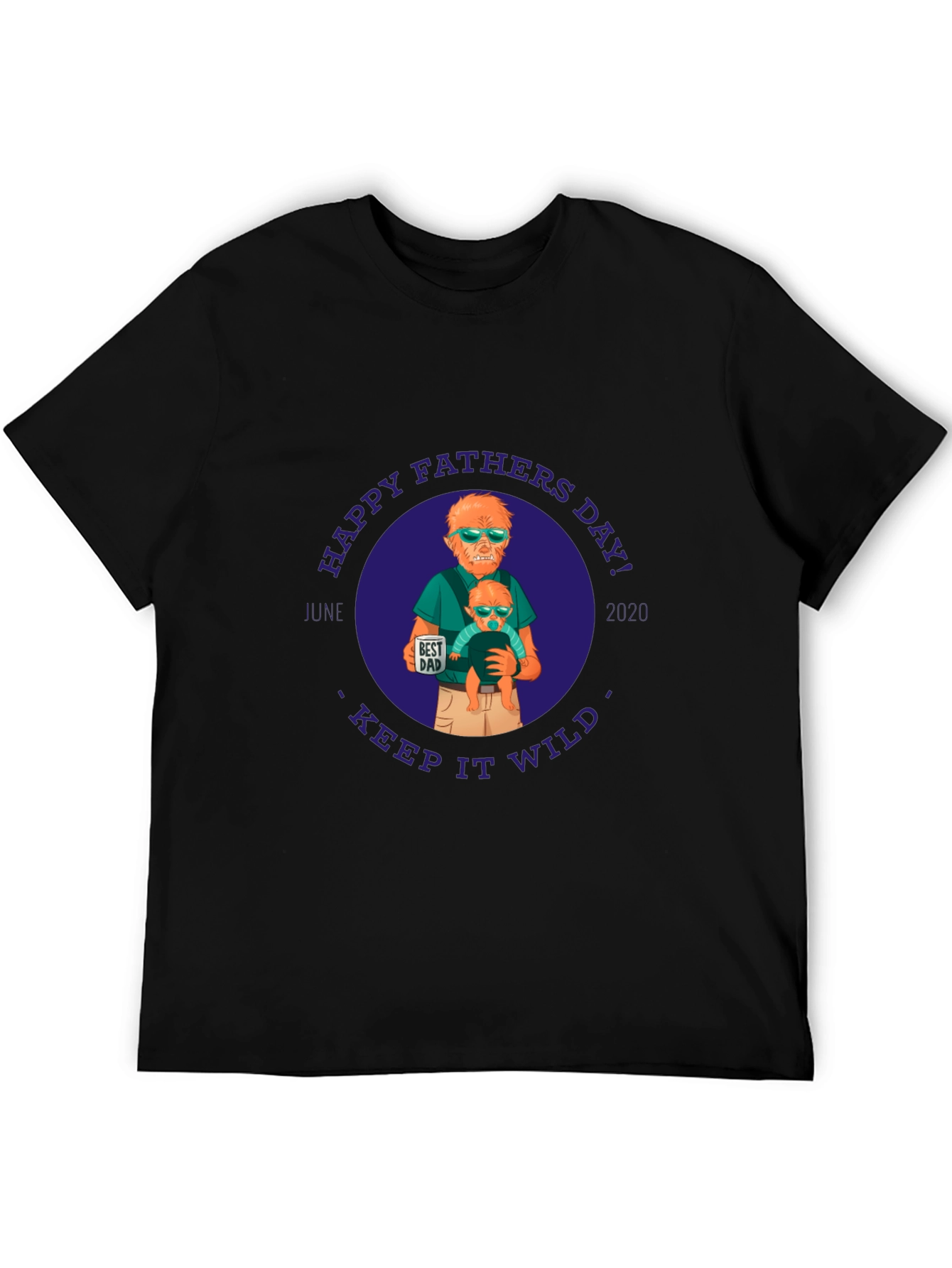 Happy Fathers Day Werewolf Dad Graphic Tee
