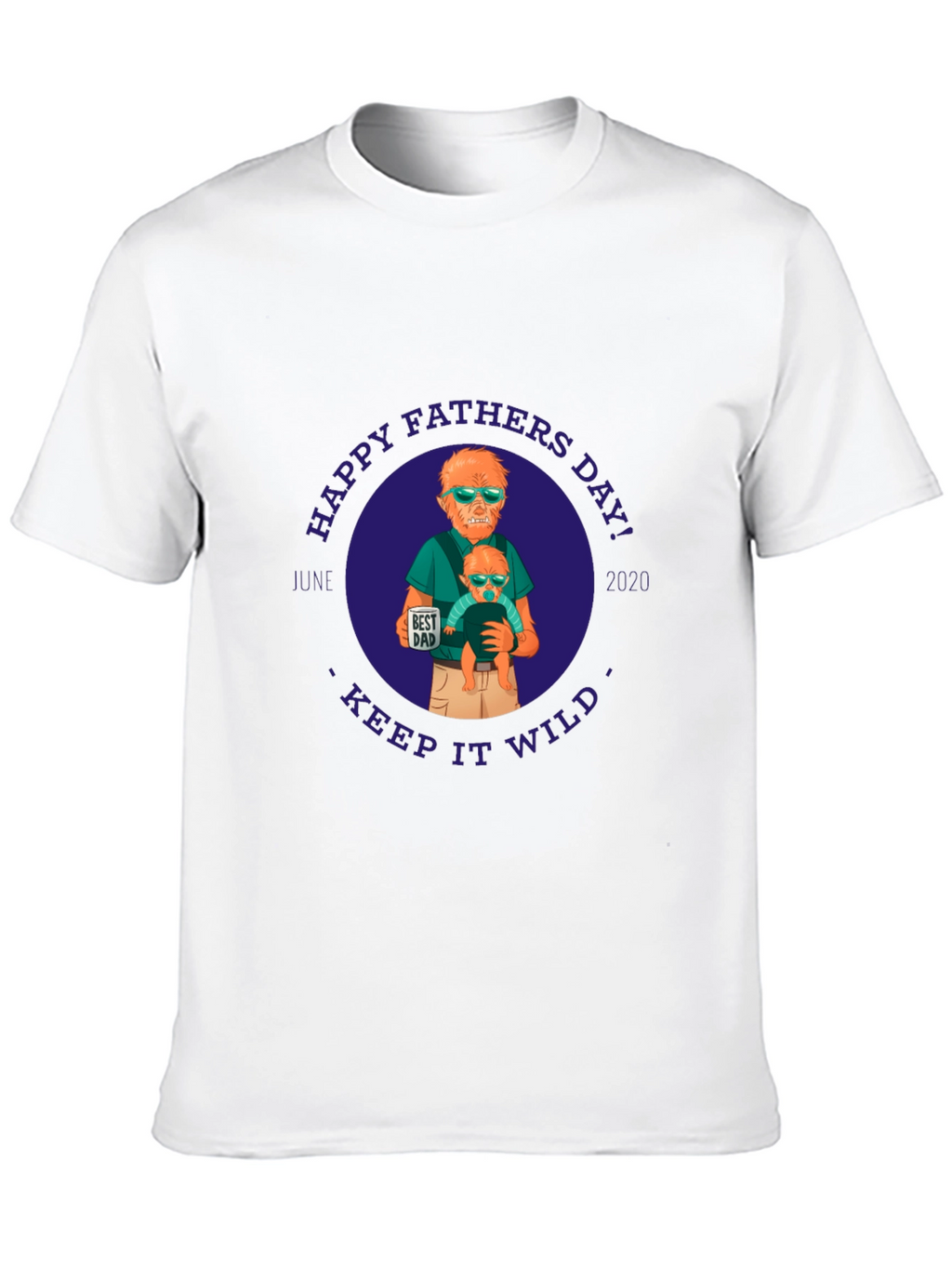 Happy Fathers Day Werewolf Dad Graphic Tee