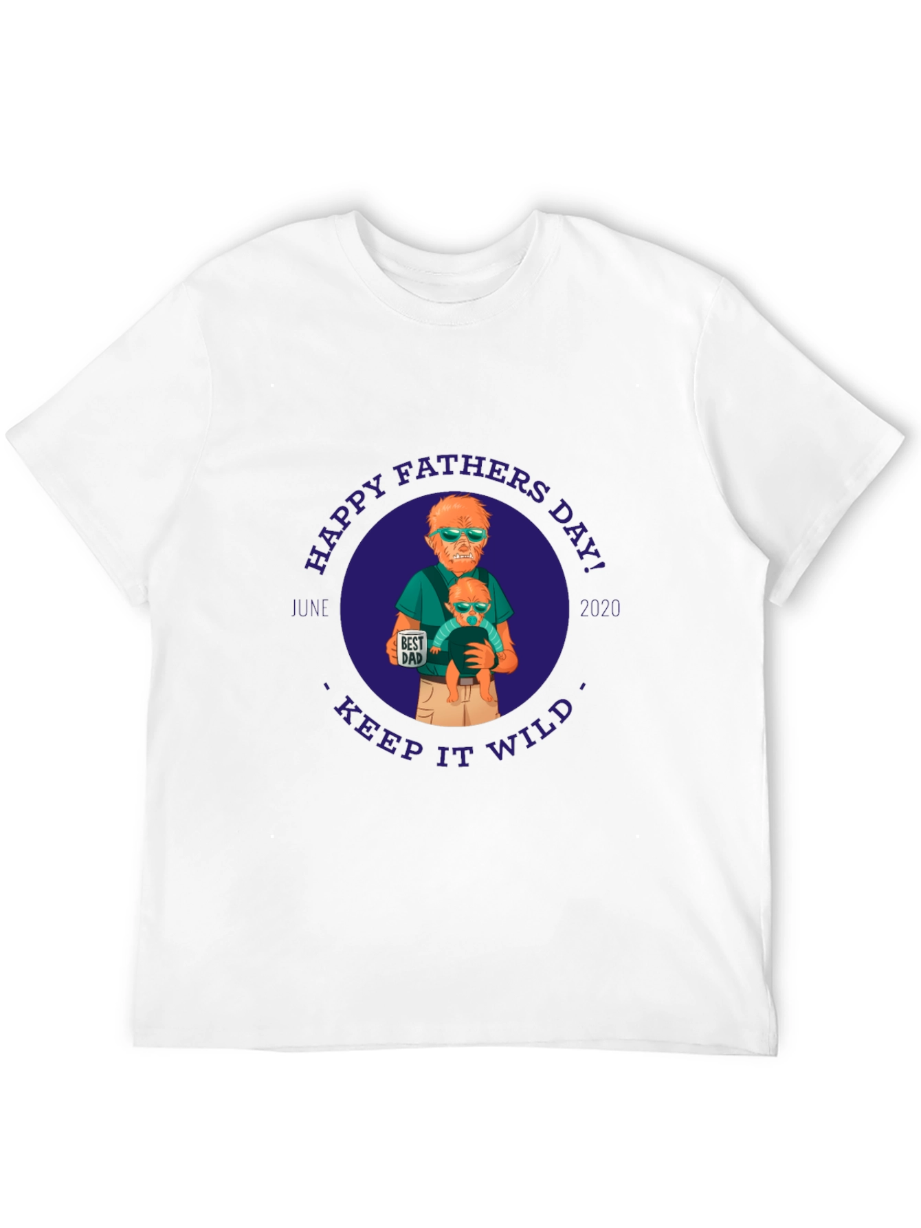 Happy Fathers Day Werewolf Dad Graphic Tee