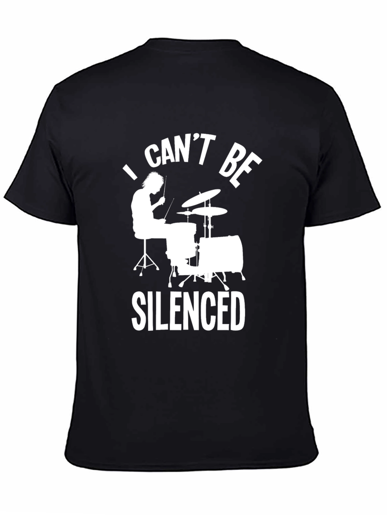I Cant Be Silenced Drummer T-Shirt - Rock Music Tee