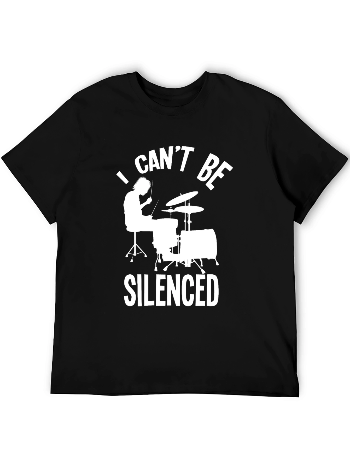 I Cant Be Silenced Drummer T-Shirt - Rock Music Tee
