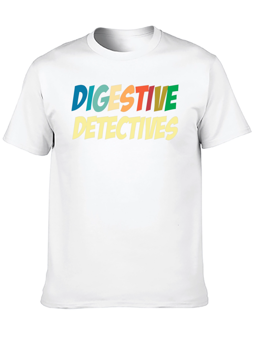 Digestive Detectives Graphic Print Tee - Black Cotton Blend