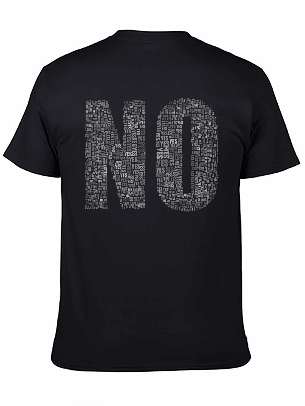 NO YES Word Art T-Shirt