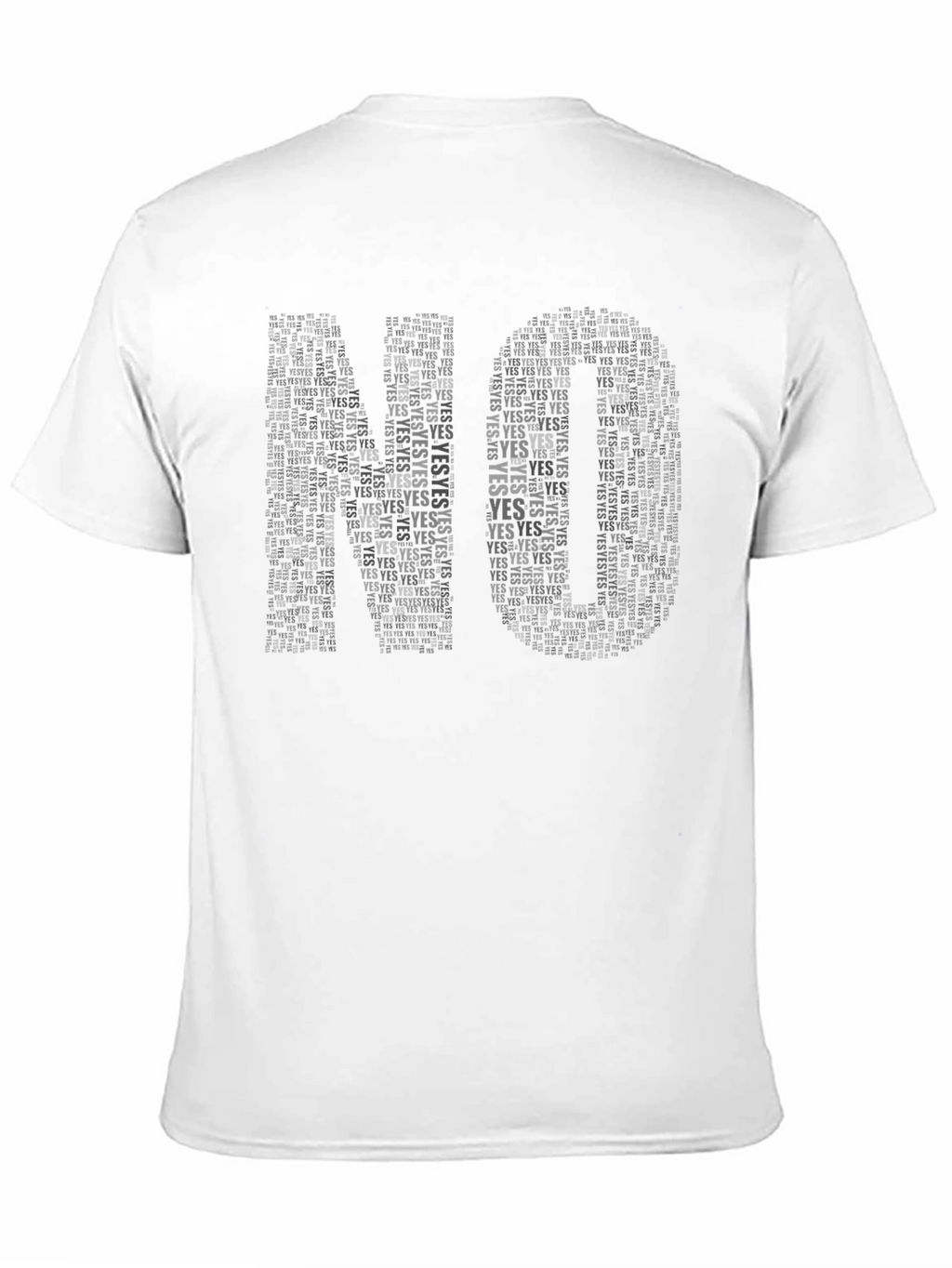 NO YES Word Art T-Shirt