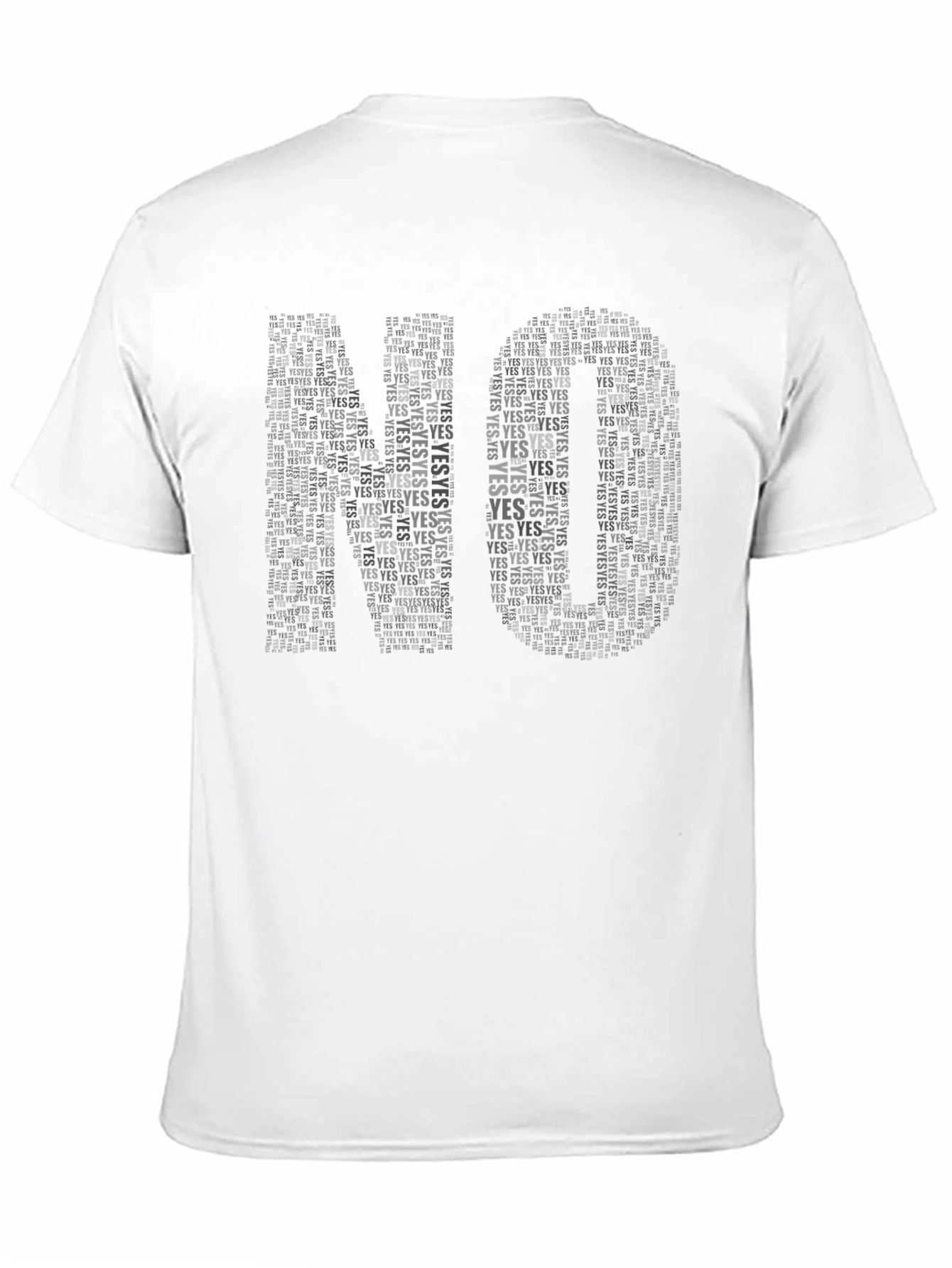 NO YES Word Art T-Shirt