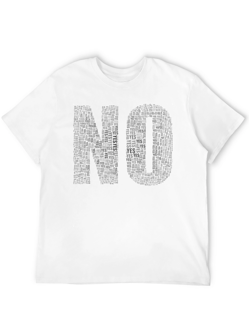 NO YES Word Art T-Shirt