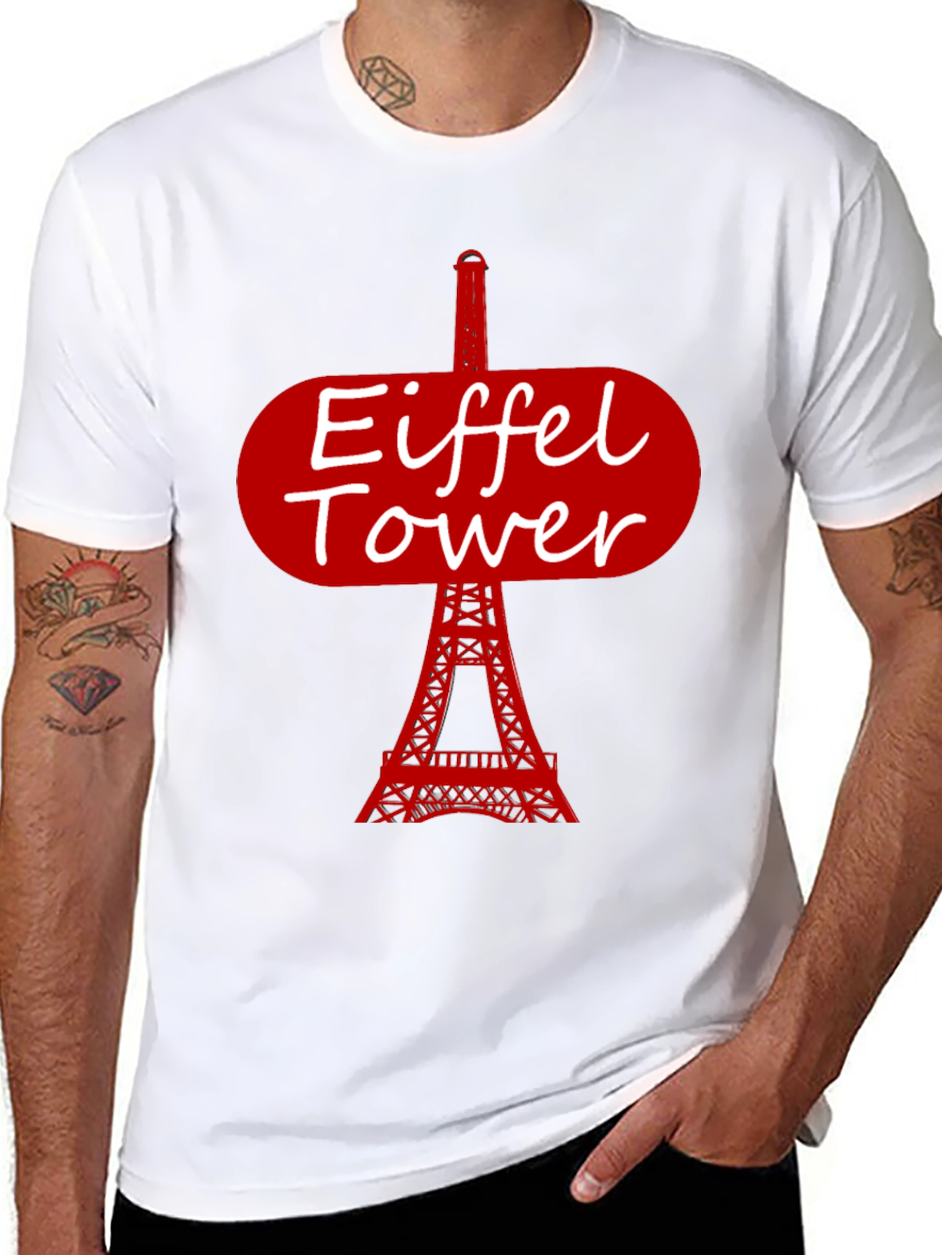 Eiffel Tower Graphic T-Shirt - Paris Souvenir Tee