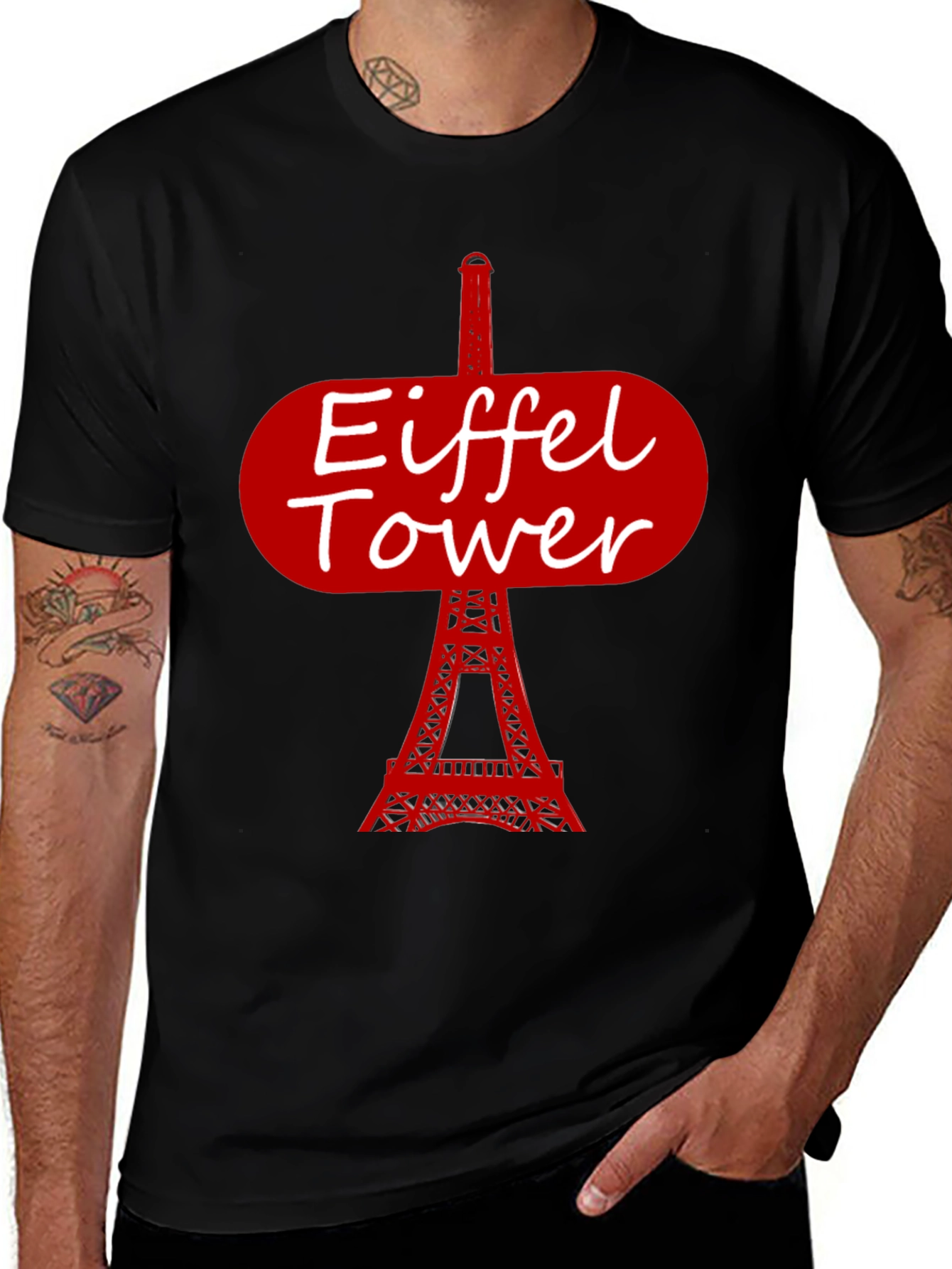 Eiffel Tower Graphic T-Shirt - Paris Souvenir Tee