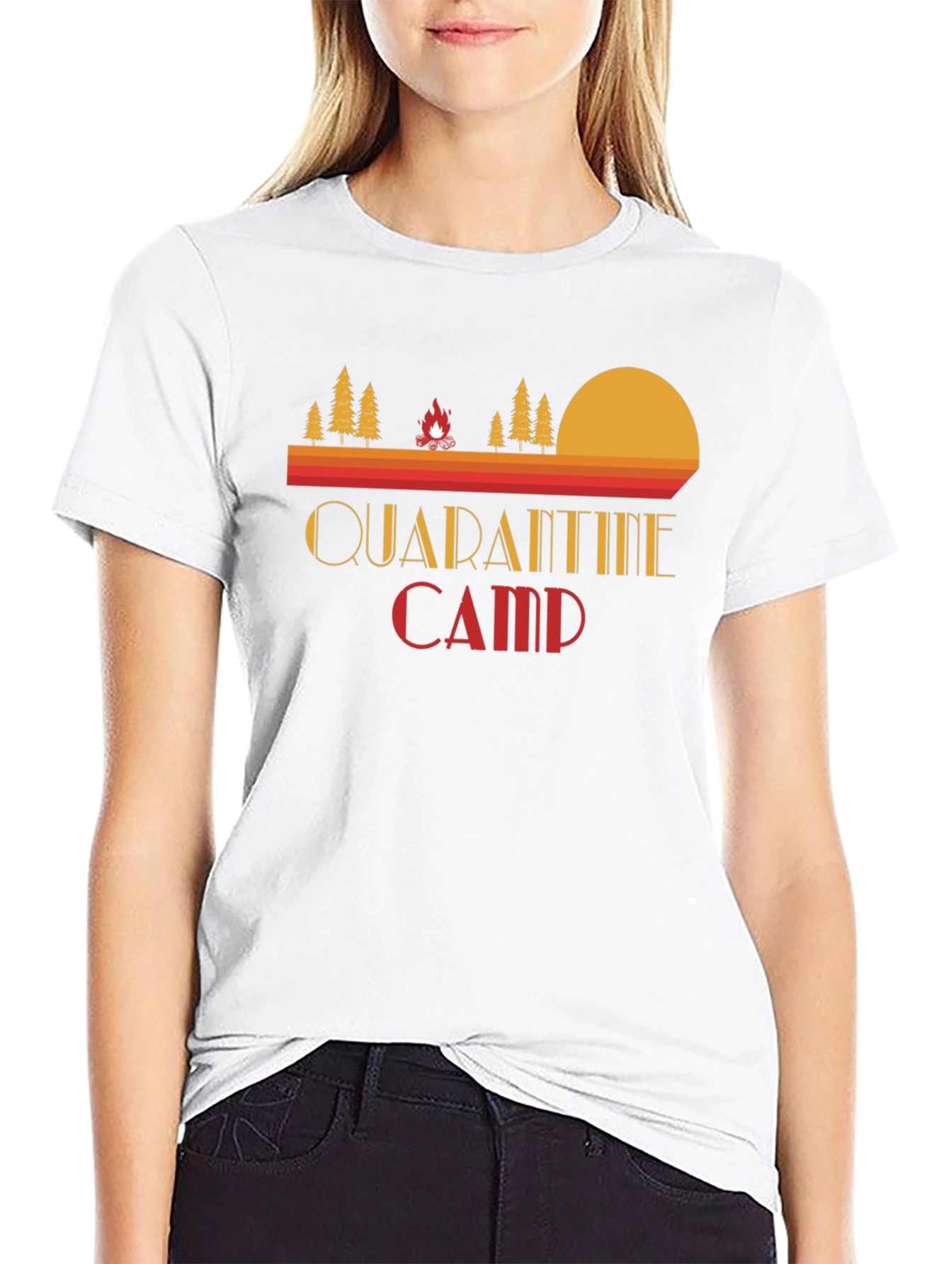 Quarantine Camp Graphic Tee - Retro Style