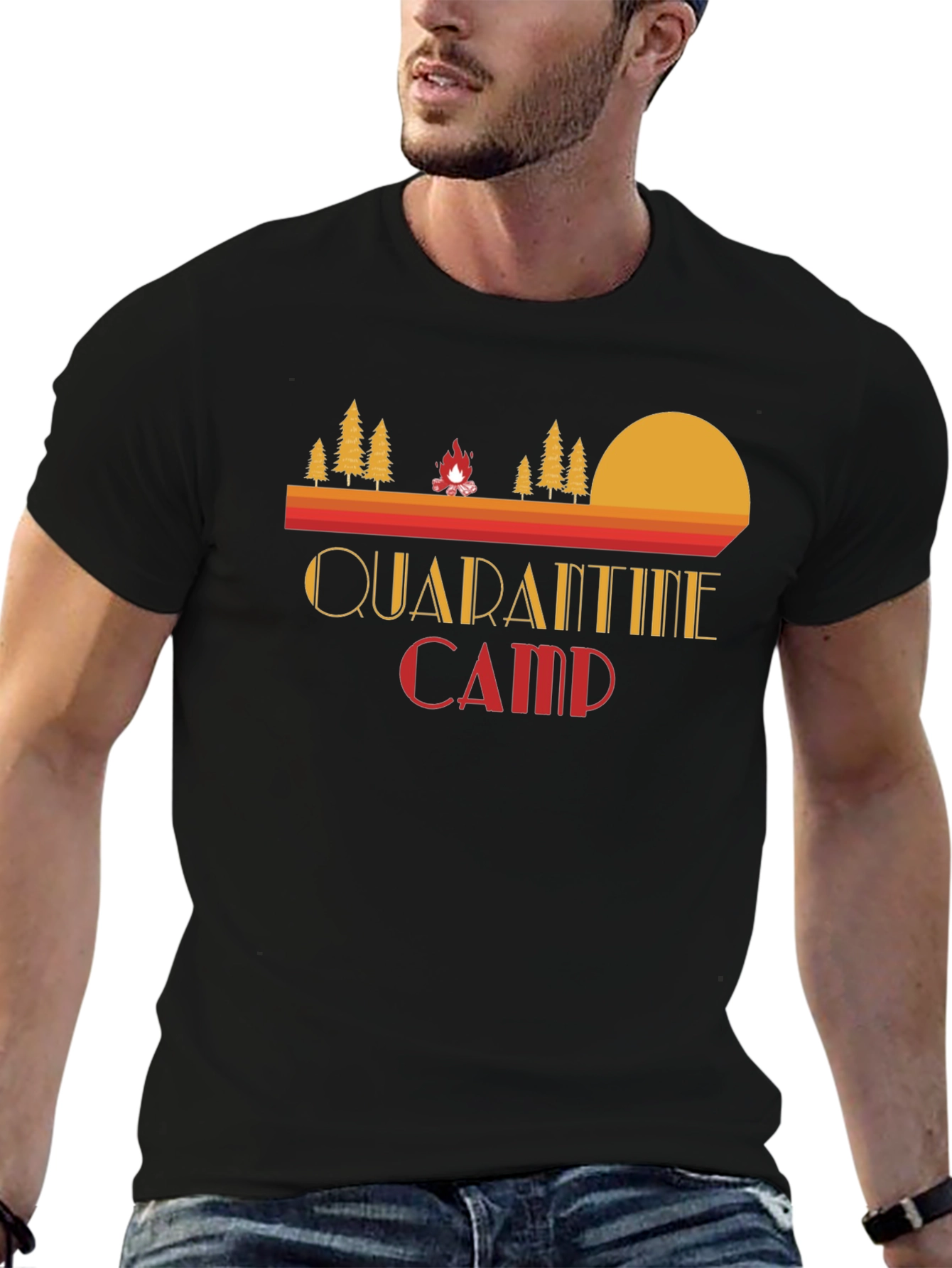 Quarantine Camp Graphic Tee - Retro Style