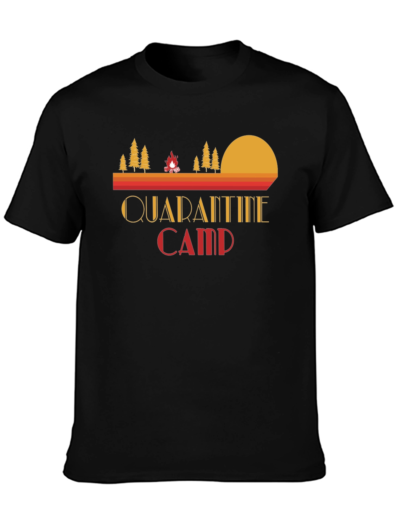 Quarantine Camp Graphic Tee - Retro Style