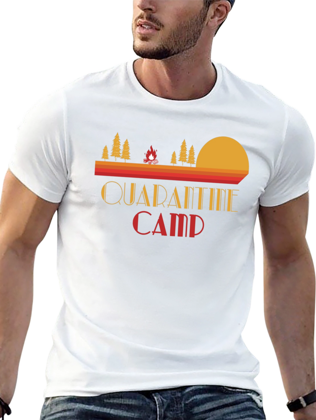 Quarantine Camp Graphic Tee - Retro Style