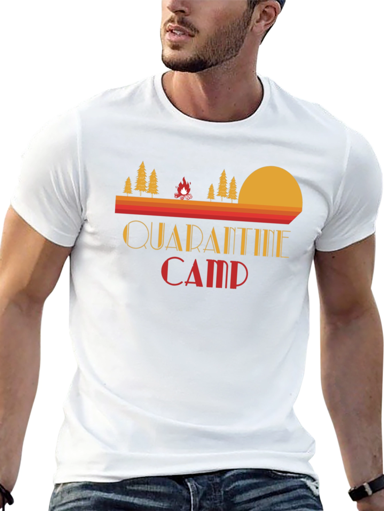 Quarantine Camp Graphic Tee - Retro Style