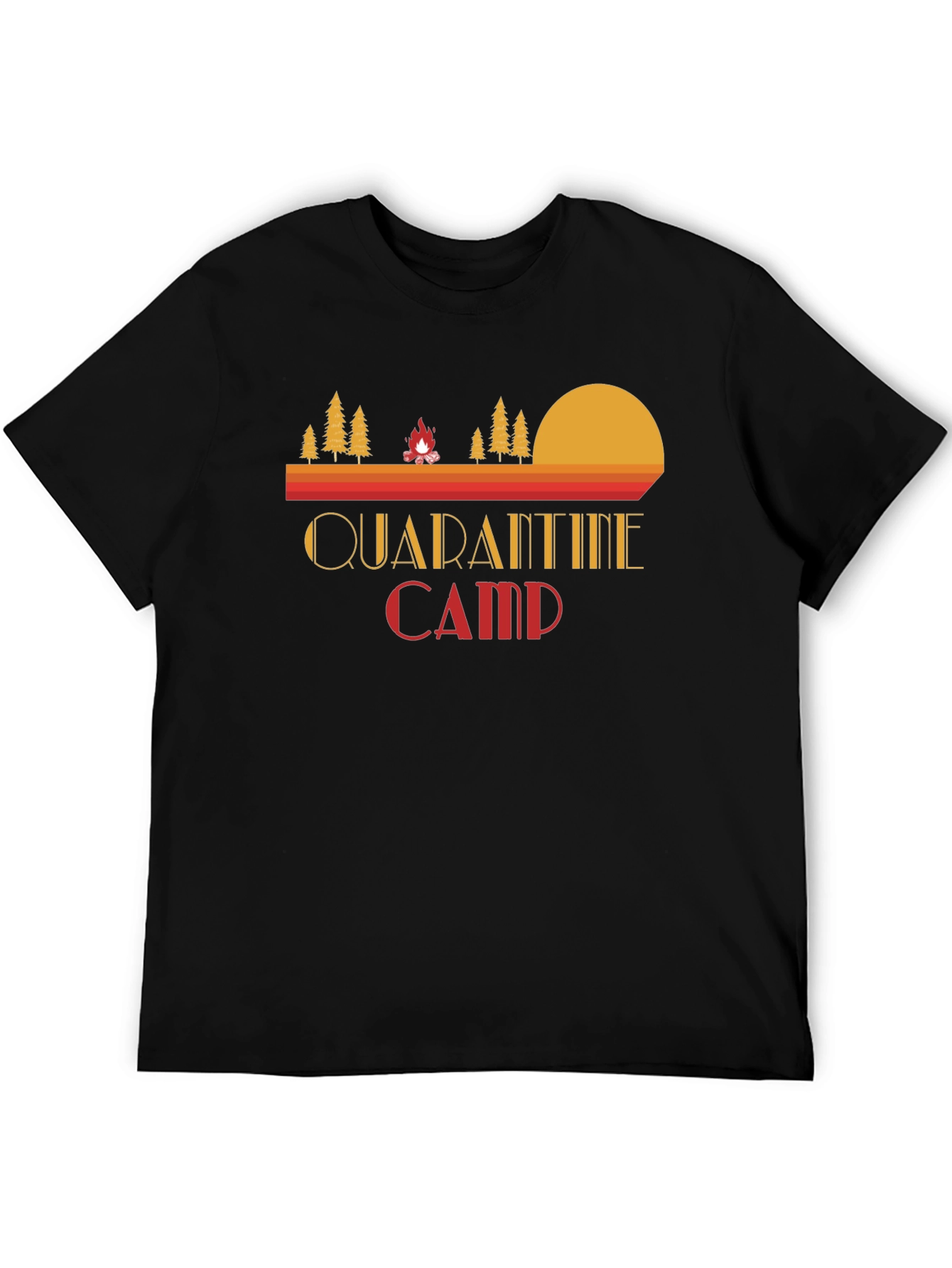 Quarantine Camp Graphic Tee - Retro Style
