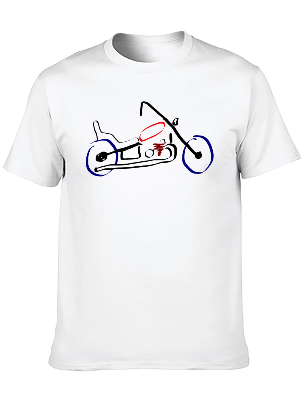 Motorcycle Graphic Tee - Black