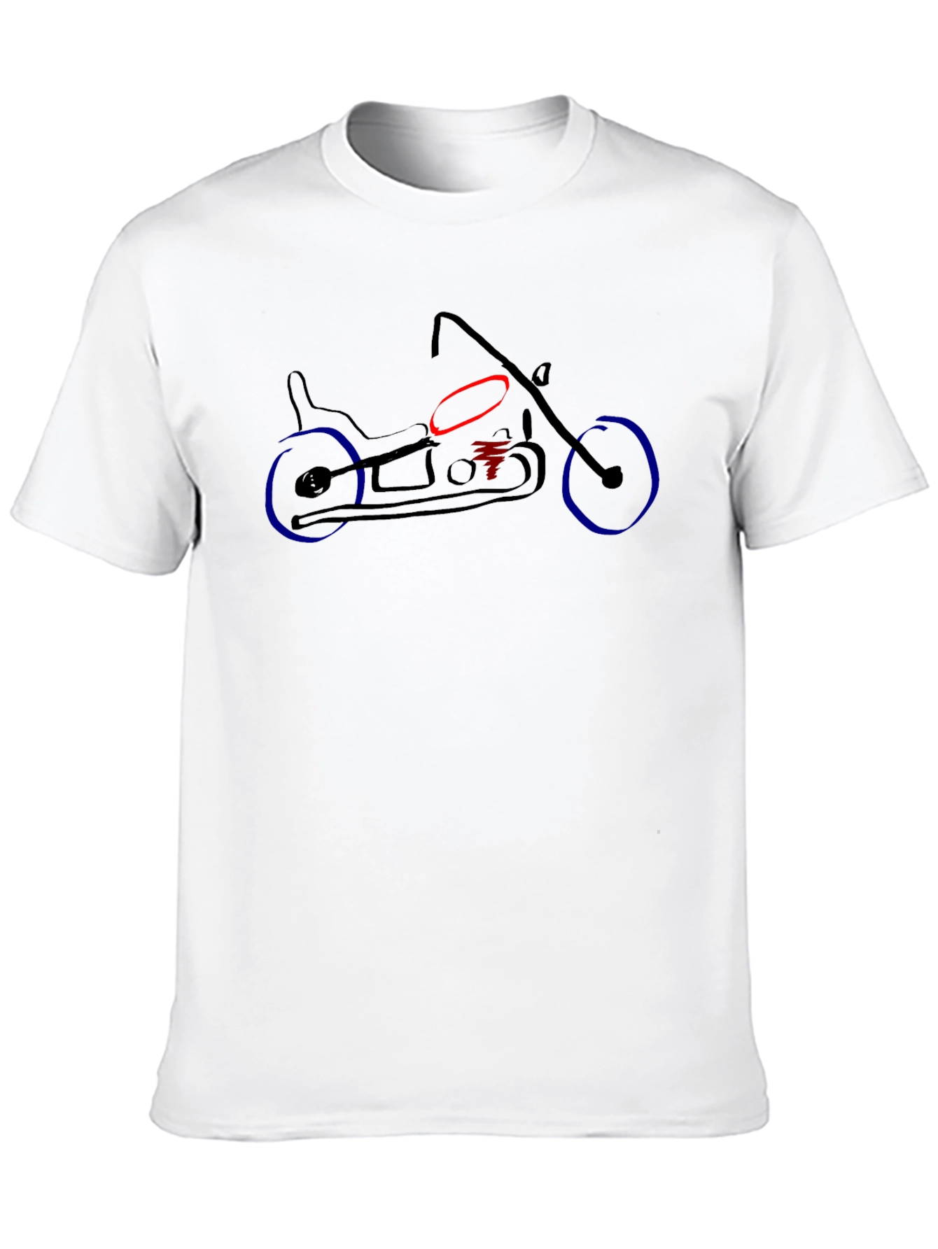 Motorcycle Graphic Tee - Black