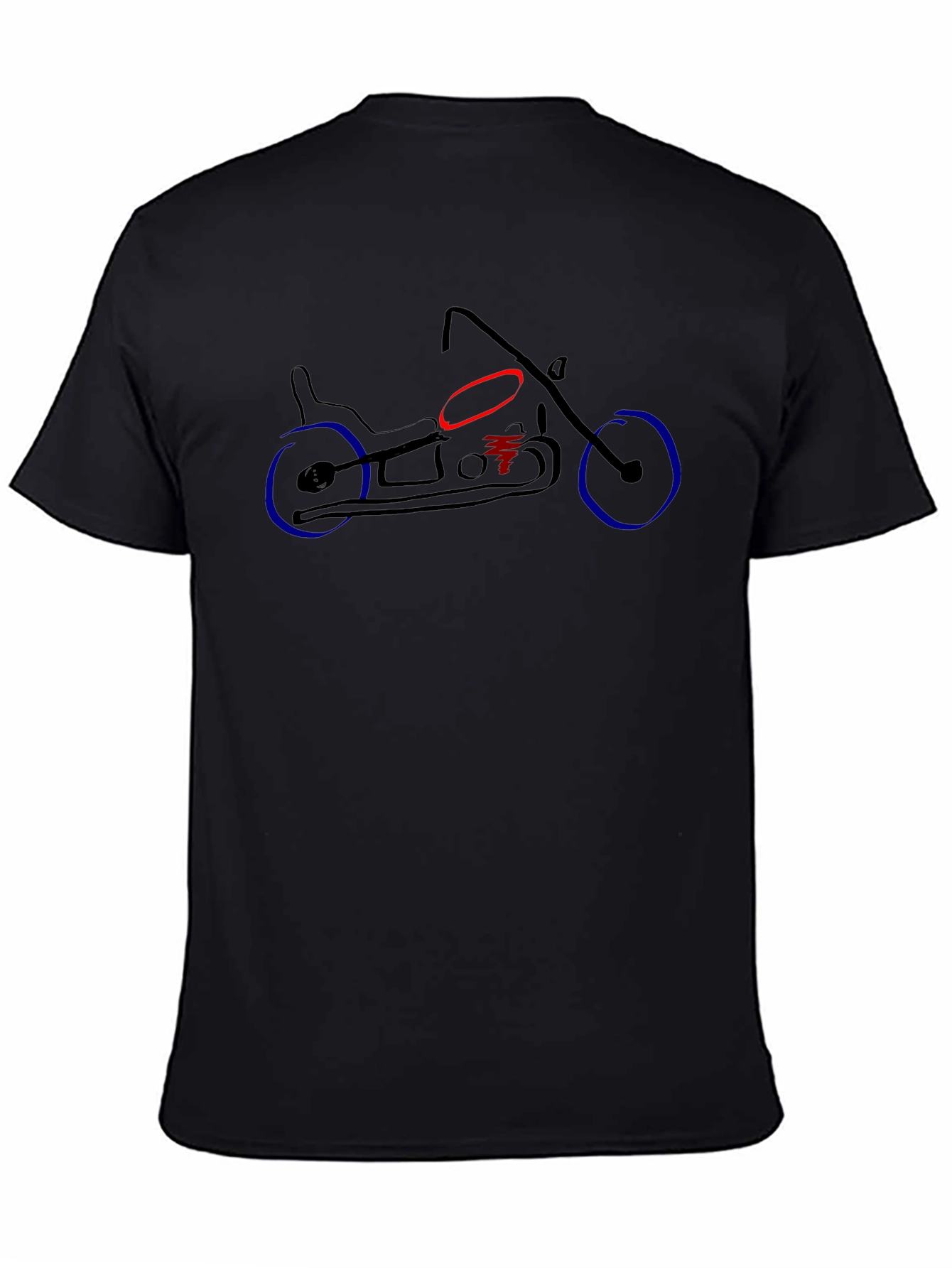 Motorcycle Graphic Tee - Black