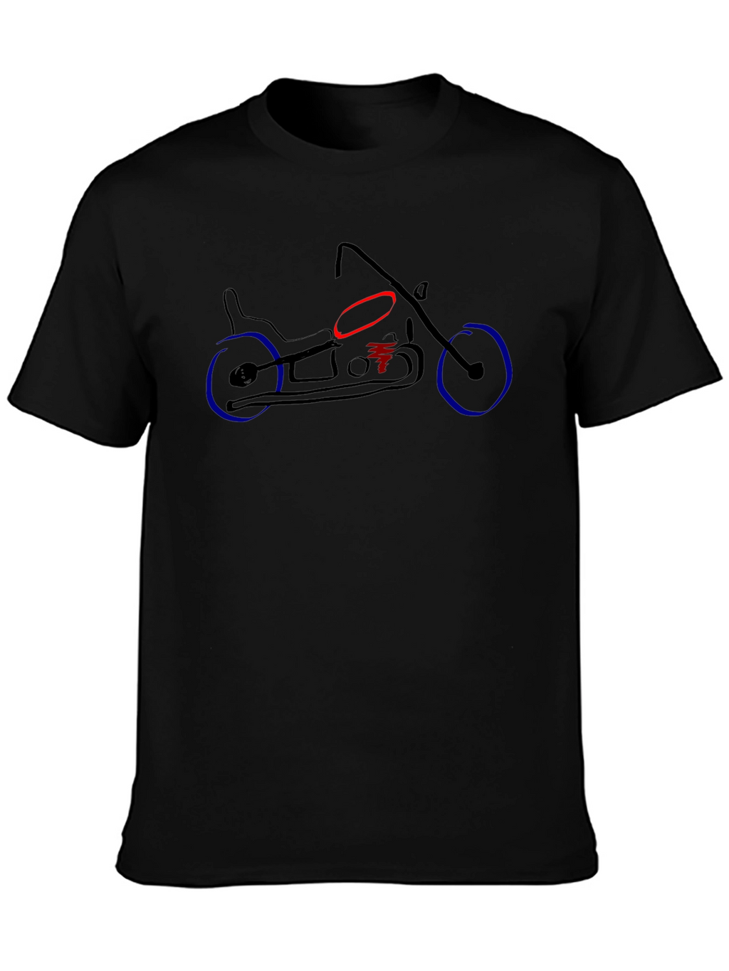 Motorcycle Graphic Tee - Black