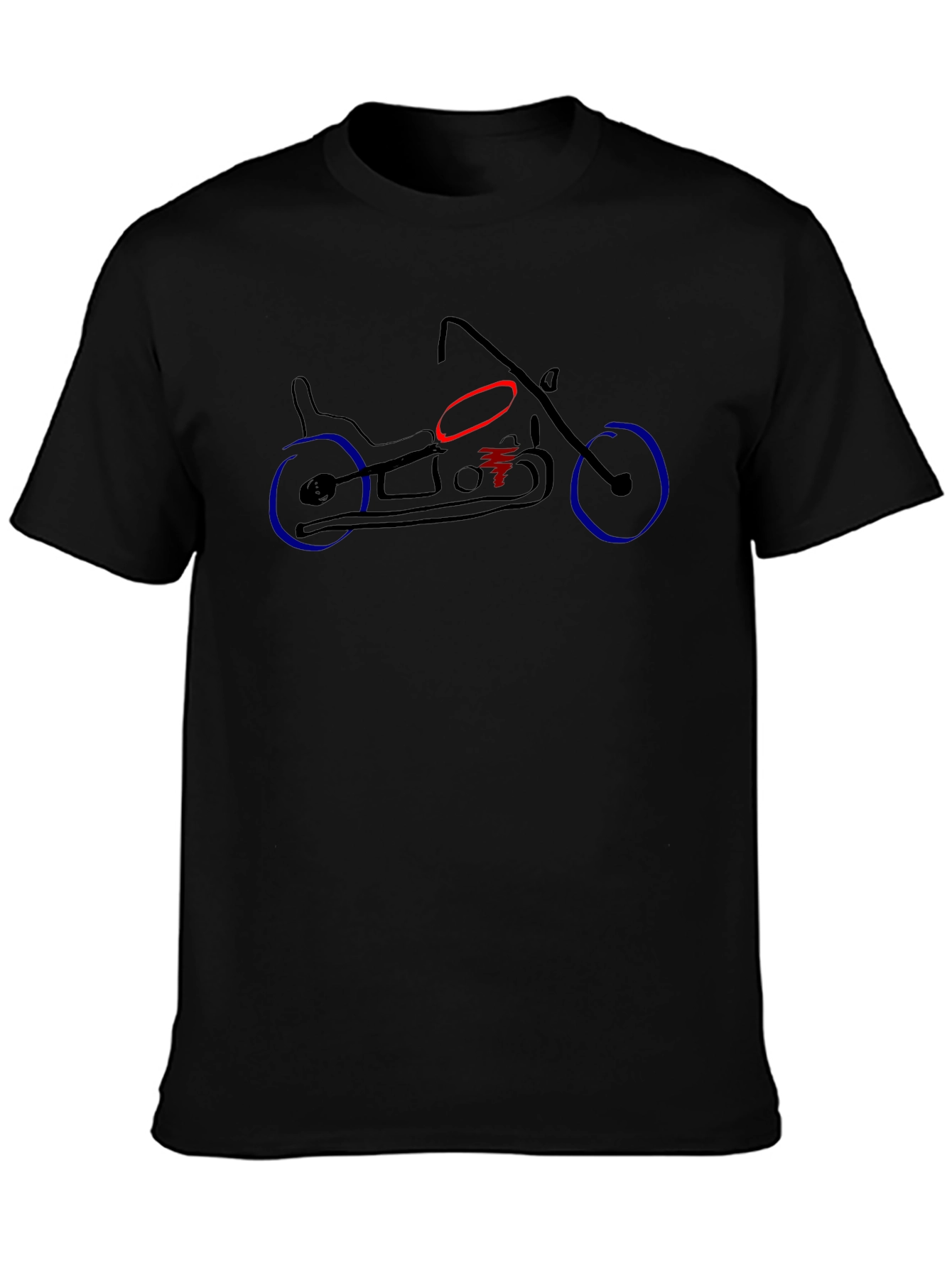 Motorcycle Graphic Tee - Black