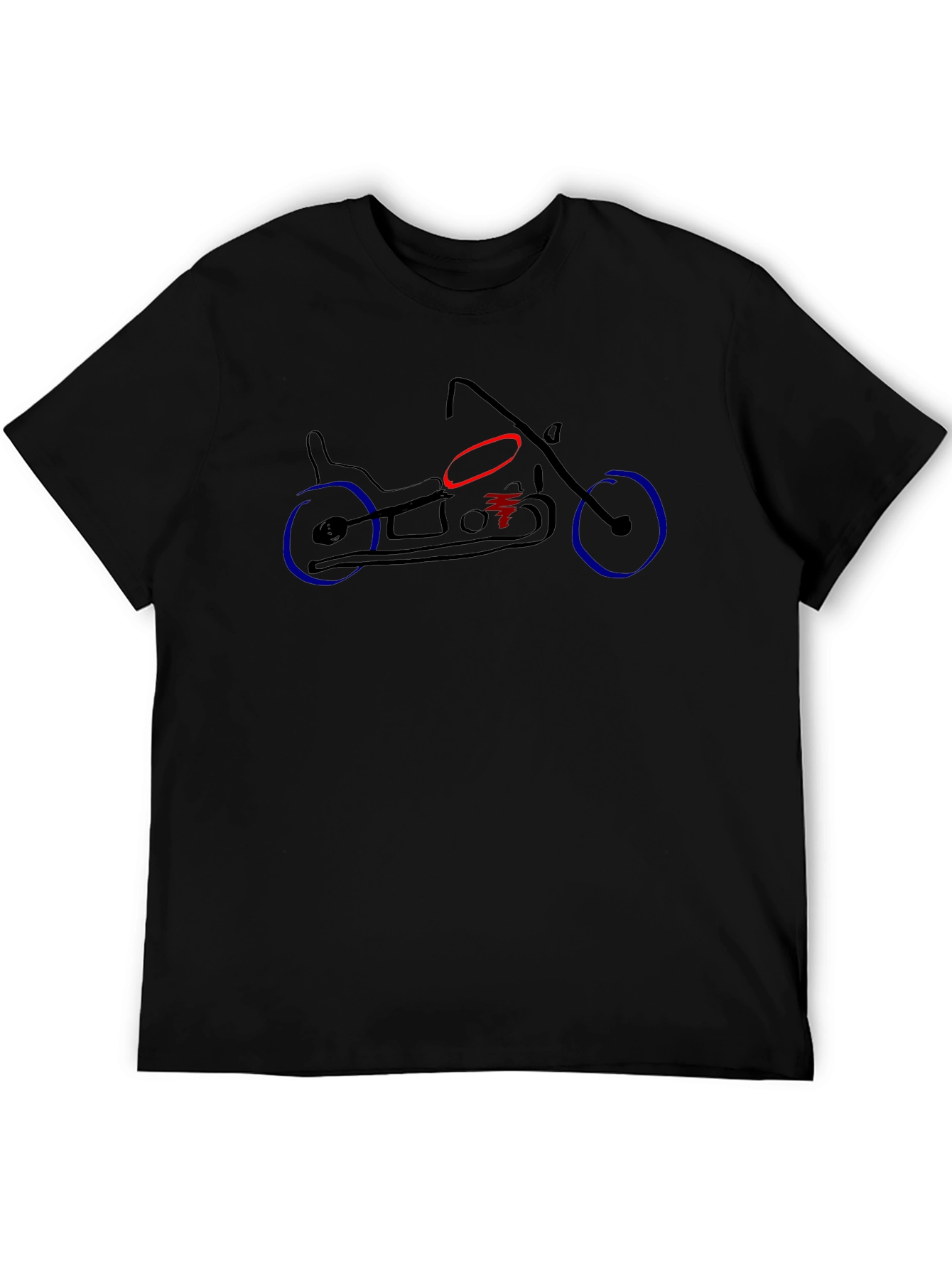 Motorcycle Graphic Tee - Black