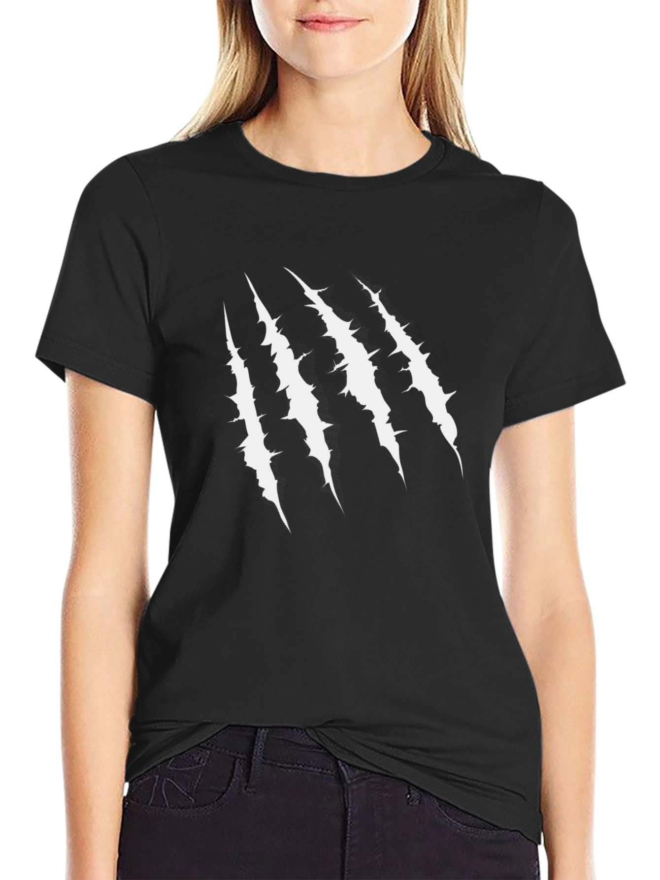 Claw Mark Graphic T-Shirt - Bold Design