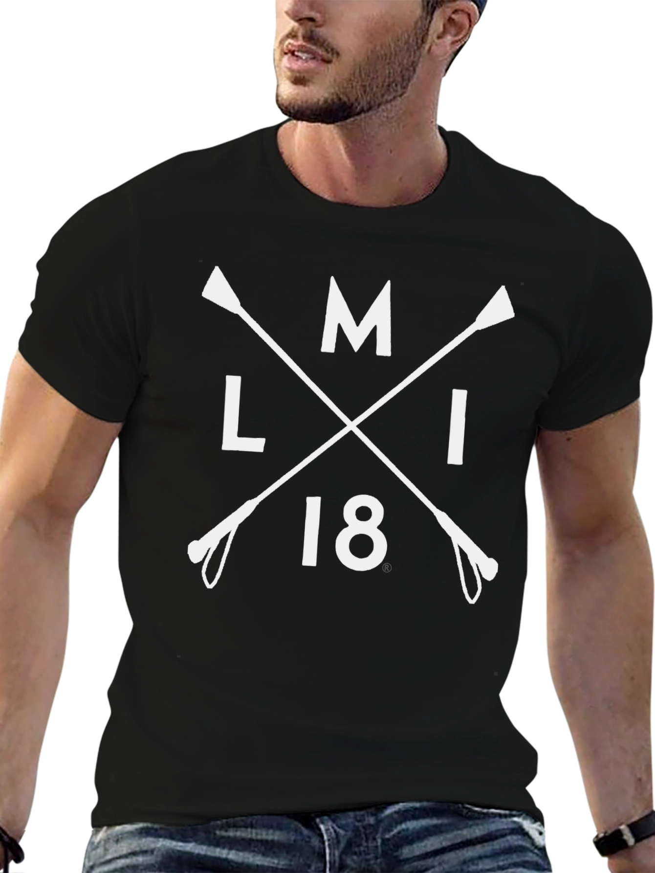MLI 18 T-Shirt | Equestrian Crossed Crop Design