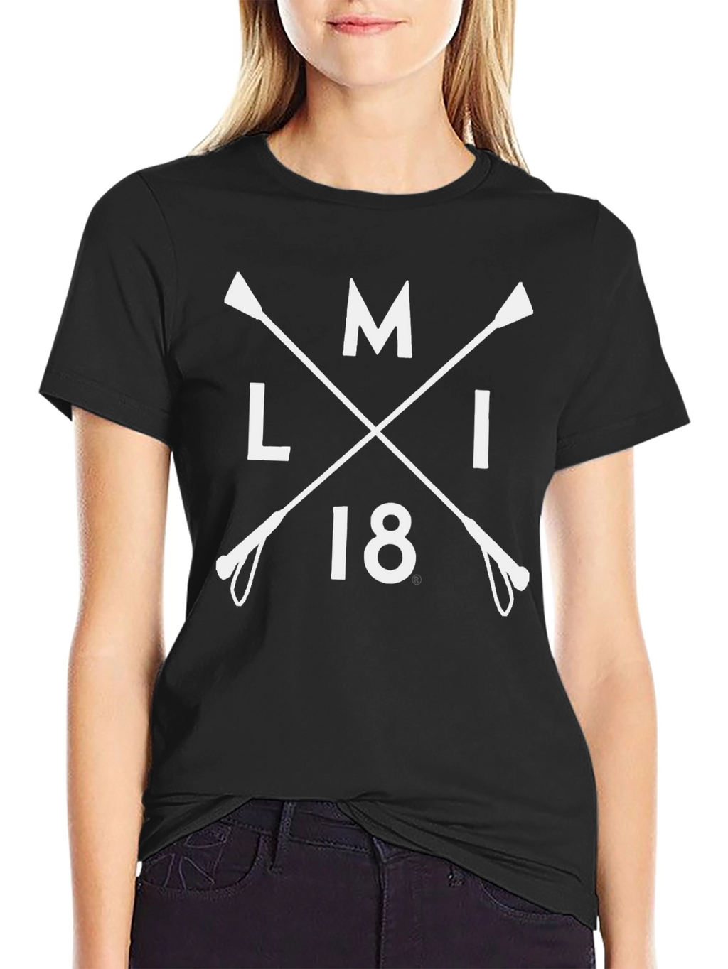 MLI 18 T-Shirt | Equestrian Crossed Crop Design