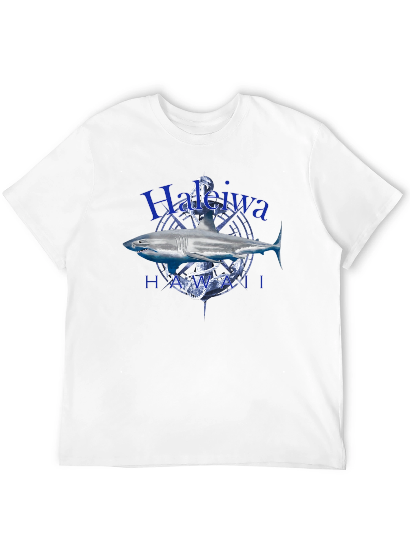 Haleiwa Hawaii Shark T-Shirt - Anchor Graphic