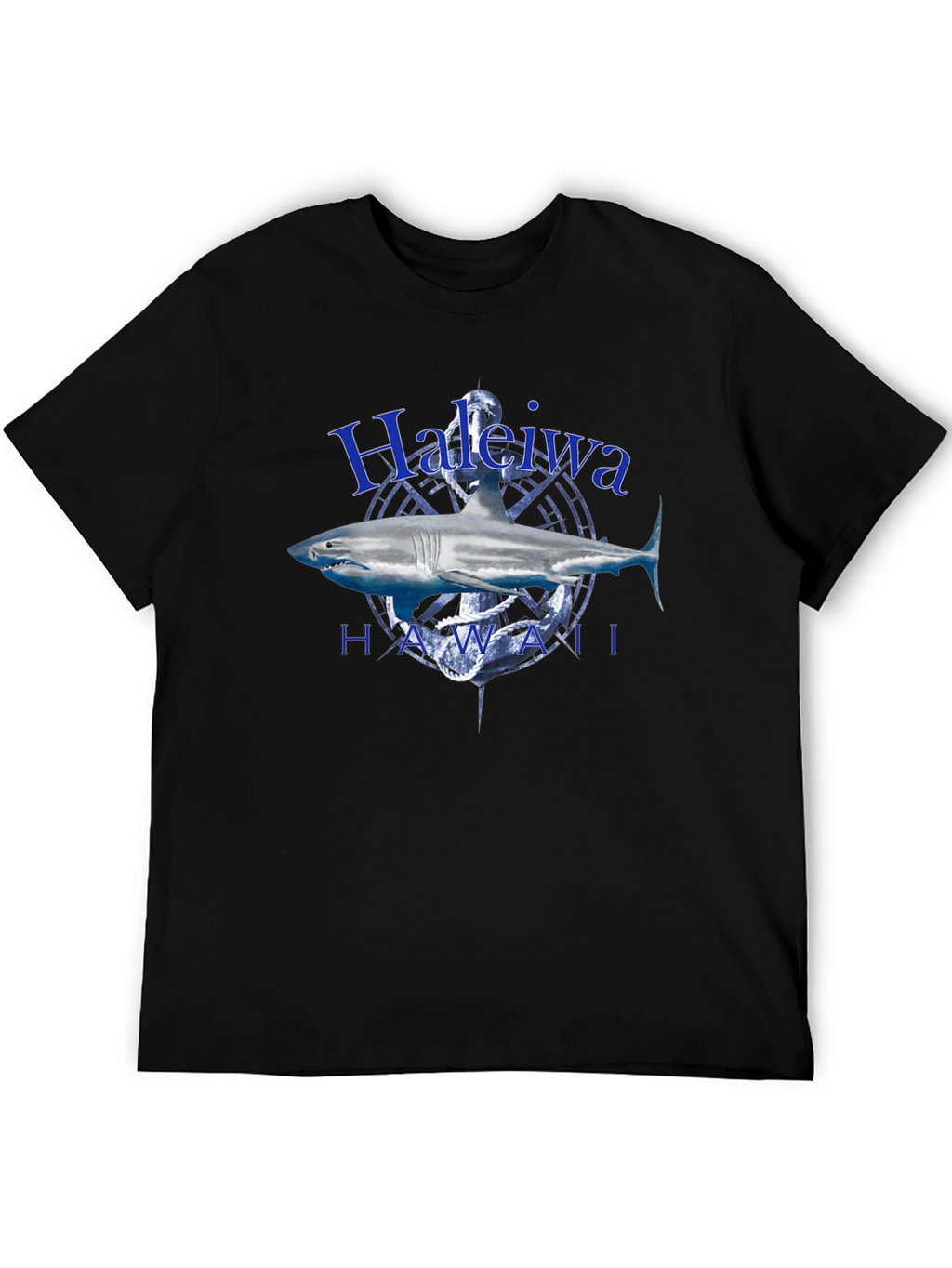 Haleiwa Hawaii Shark T-Shirt - Anchor Graphic