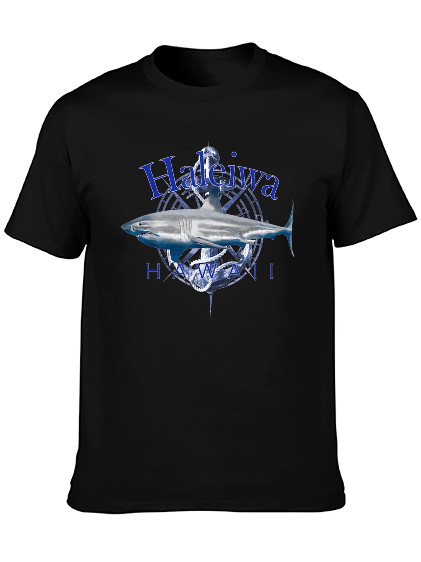 Haleiwa Hawaii Shark T-Shirt - Anchor Graphic