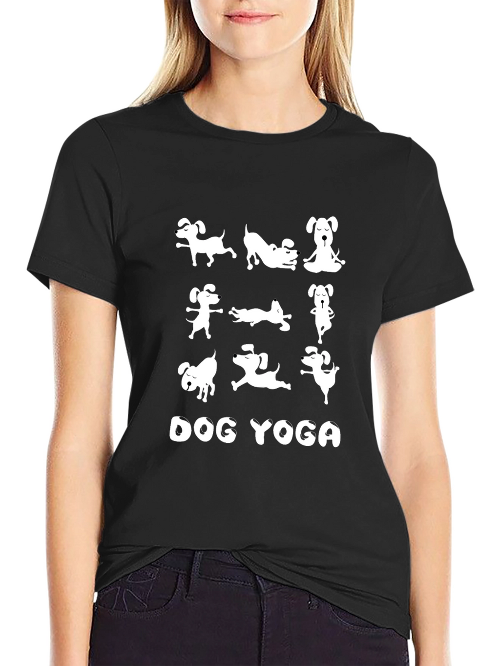 Dog Yoga Graphic Tee - Comfy Unisex T-Shirt