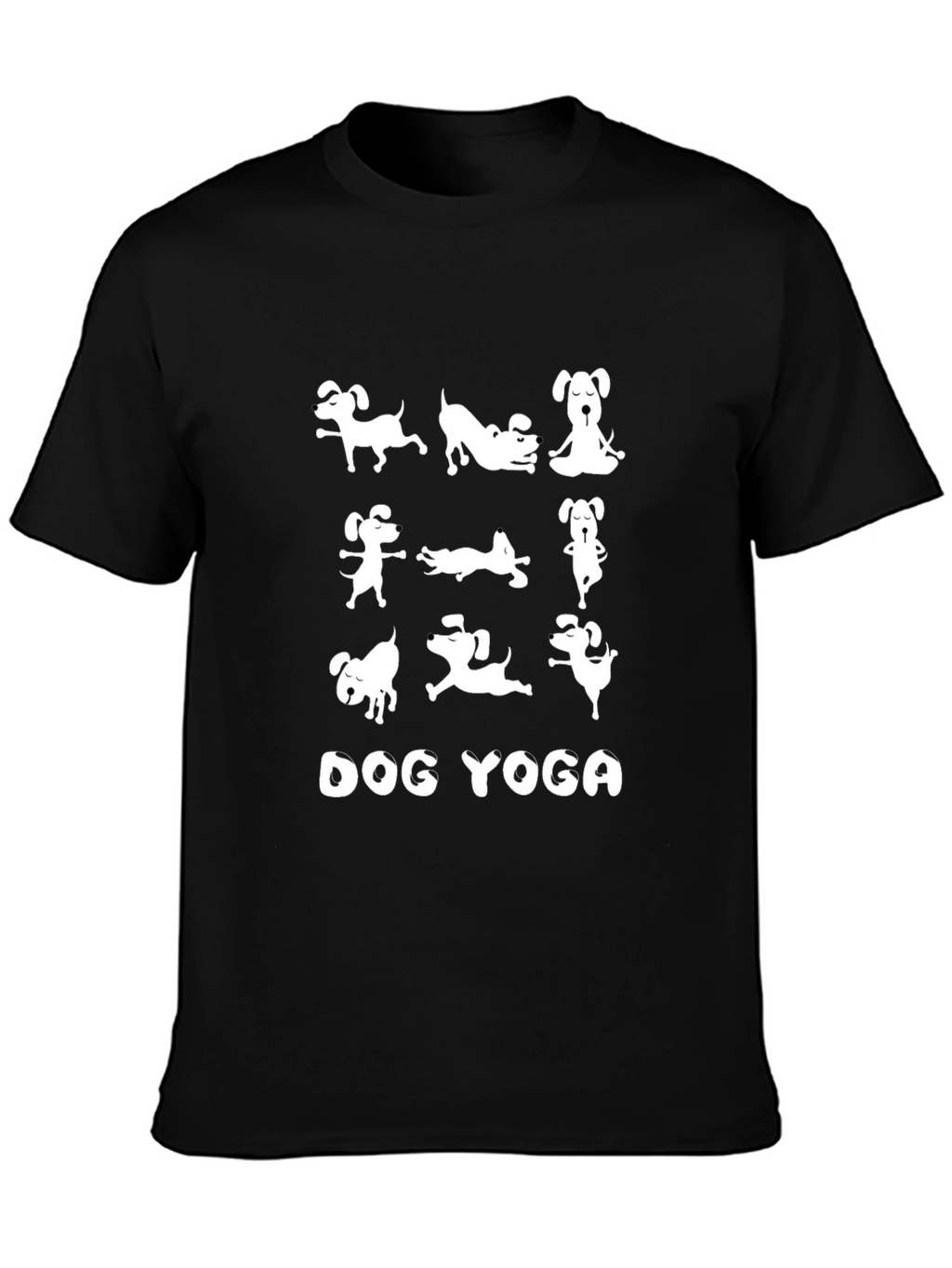Dog Yoga Graphic Tee - Comfy Unisex T-Shirt