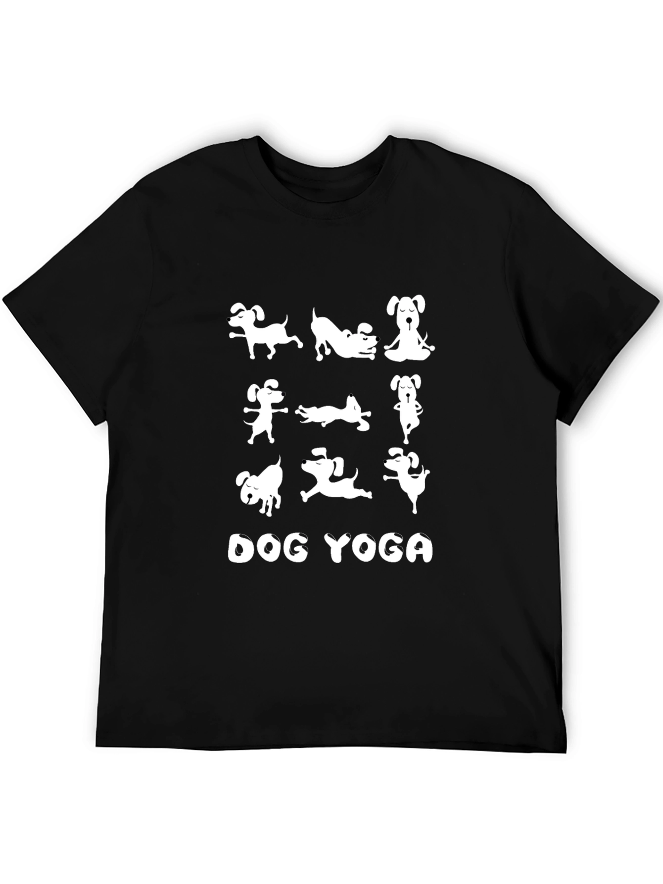 Dog Yoga Graphic Tee - Comfy Unisex T-Shirt