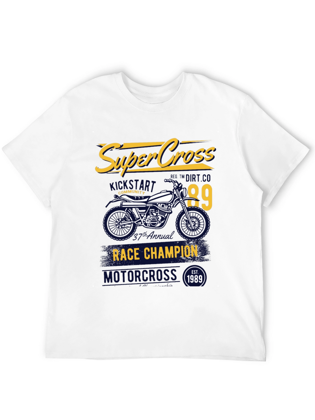 Supercross Race Champion Black T-Shirt