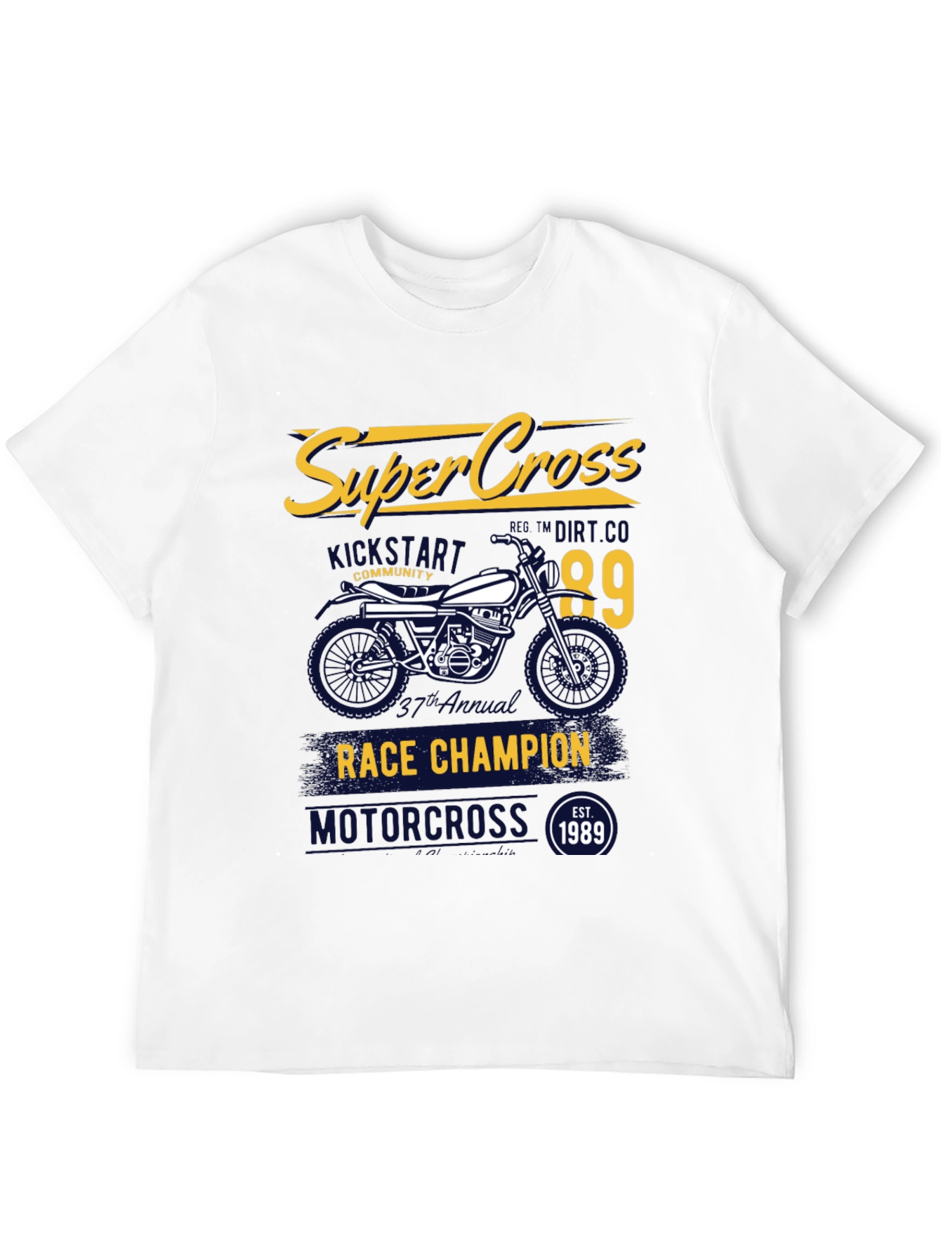 Supercross Race Champion Black T-Shirt