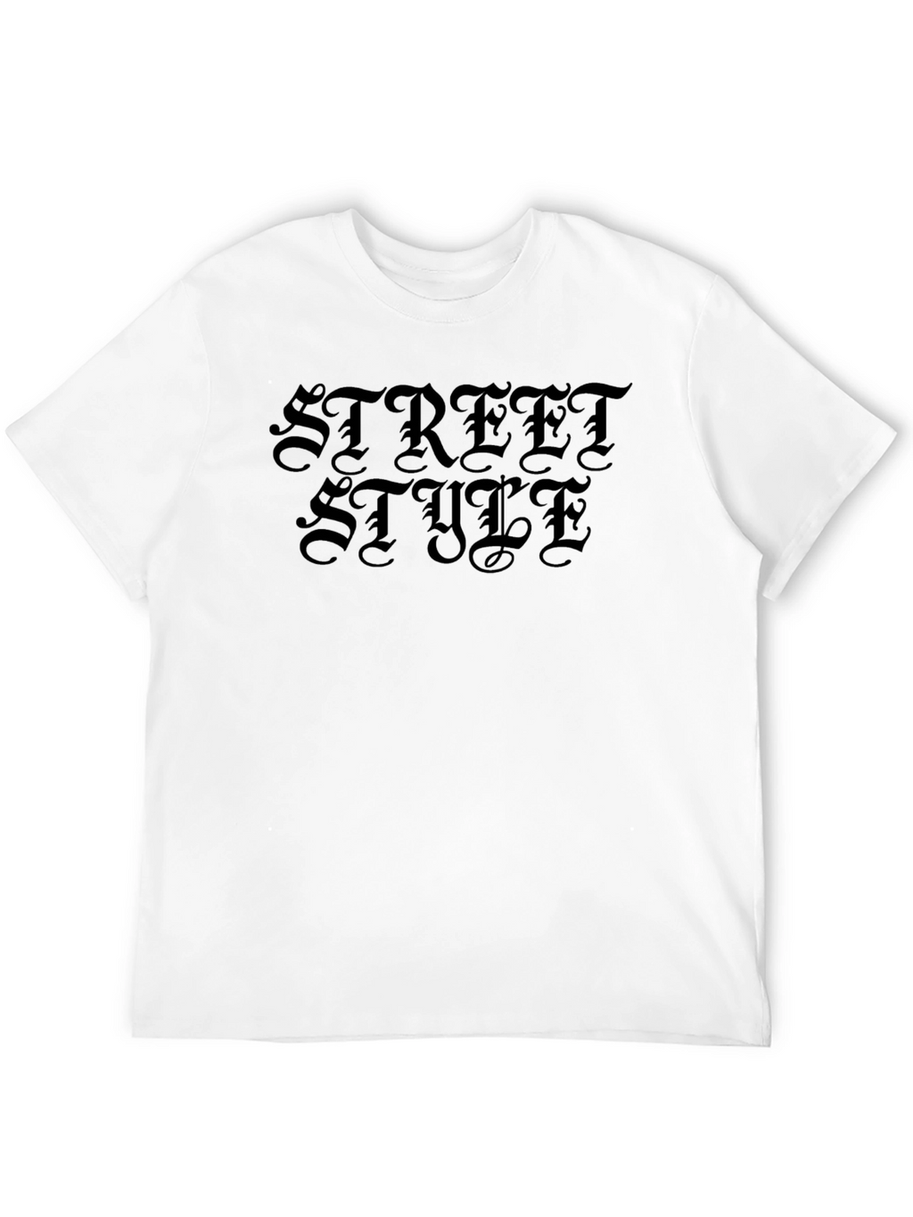 Street Style Black Graphic T-Shirt