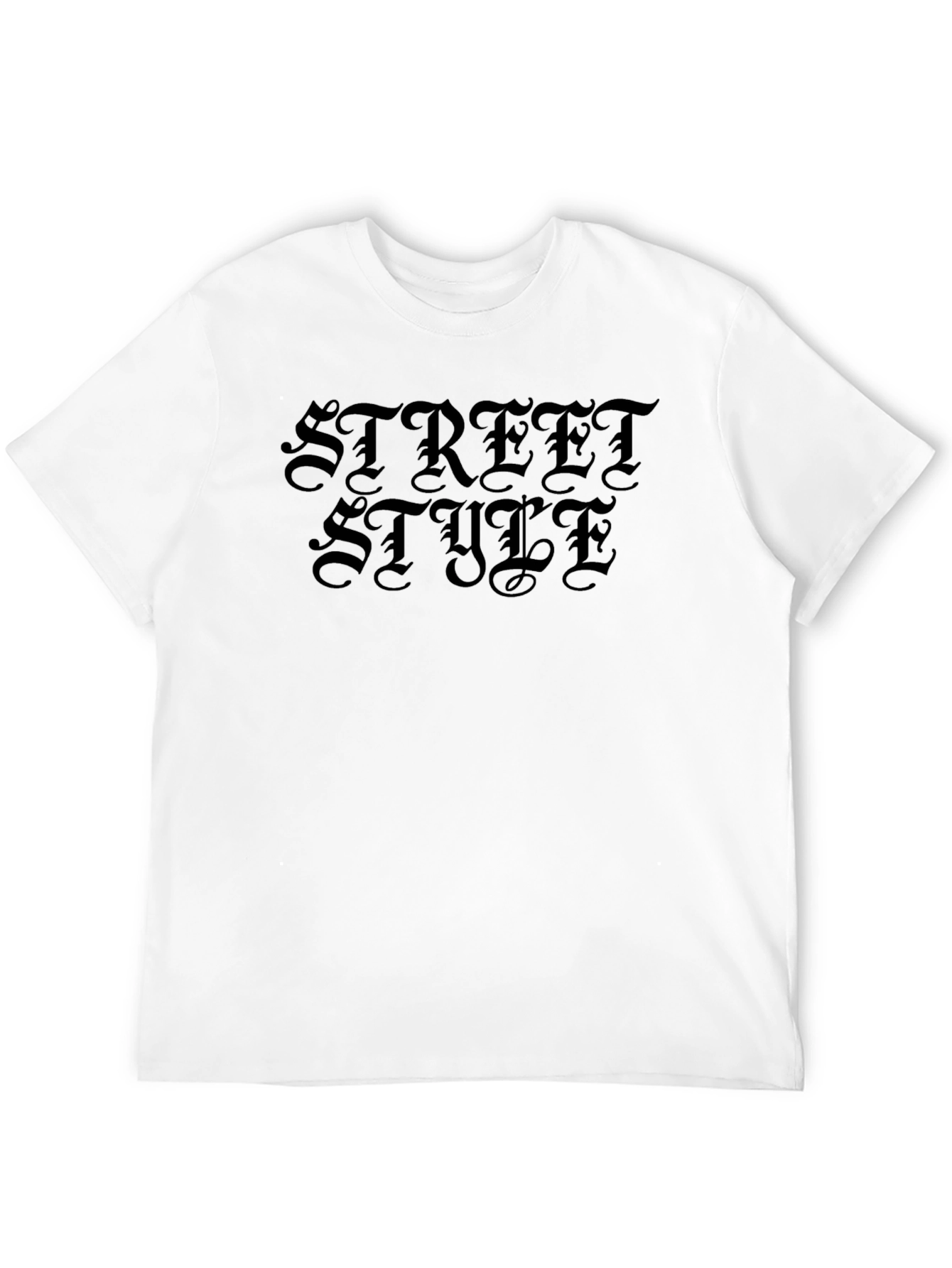 Street Style Black Graphic T-Shirt